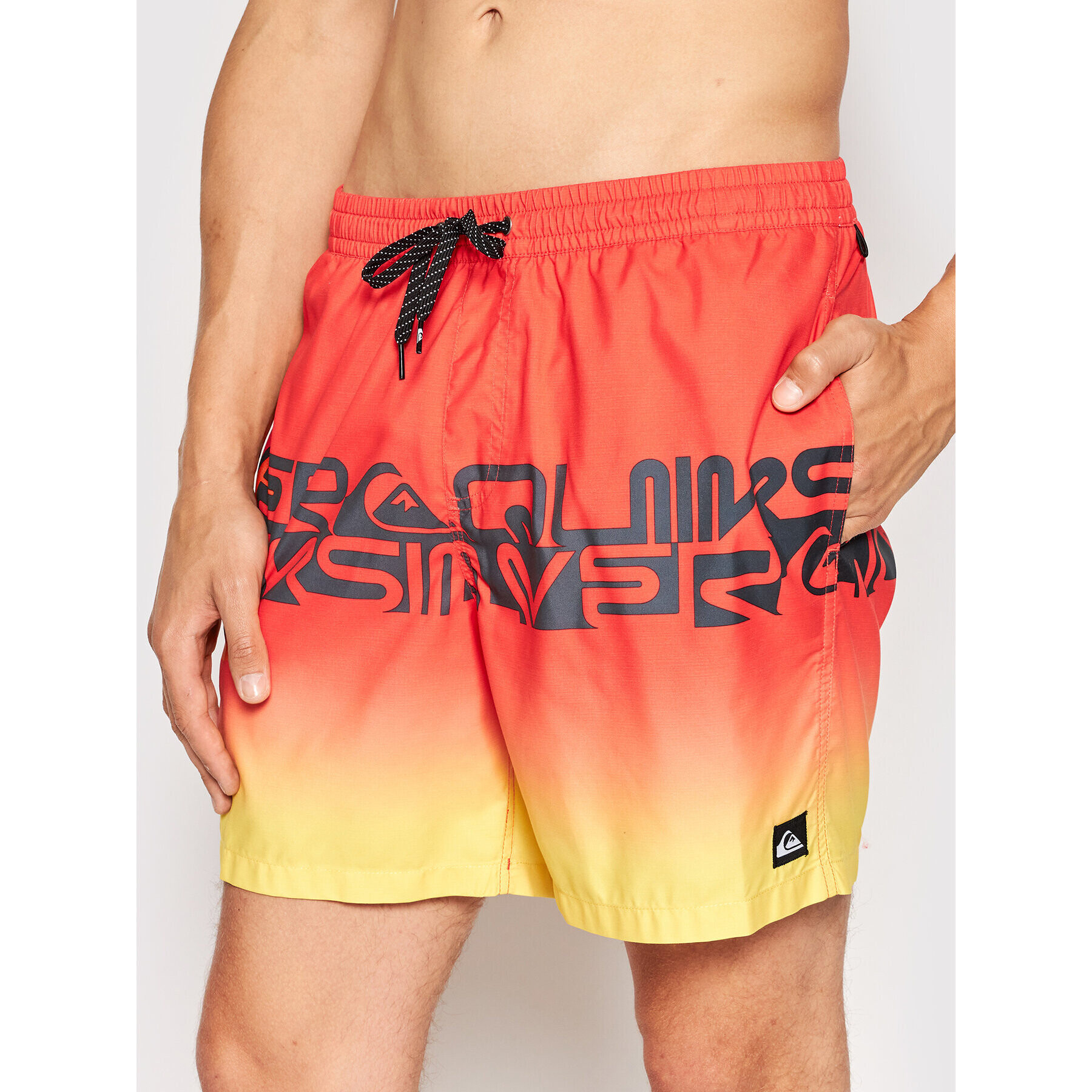 Quiksilver Плувни шорти Word Block EQYJV03859 Червен Regular Fit - Pepit.bg