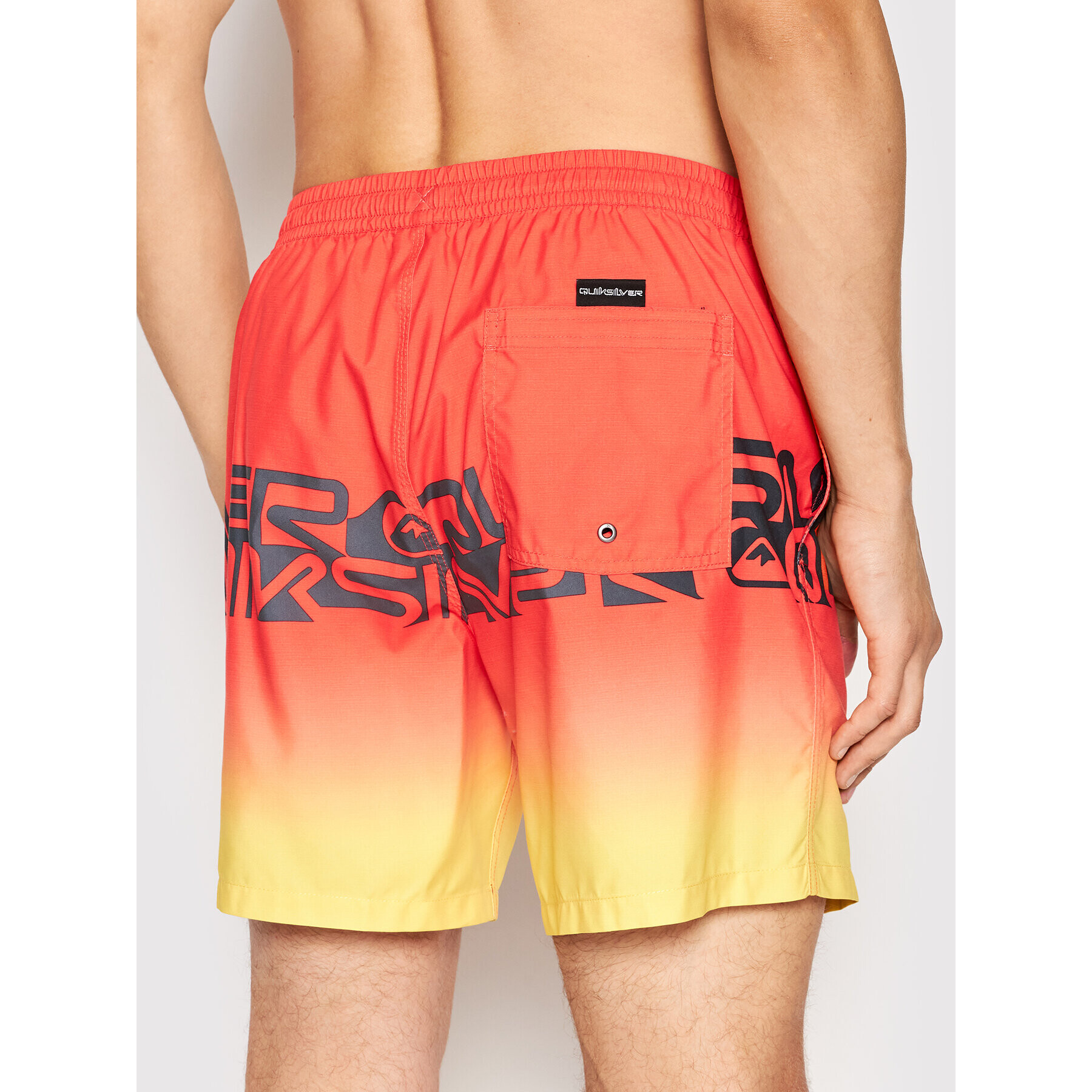 Quiksilver Плувни шорти Word Block EQYJV03859 Червен Regular Fit - Pepit.bg