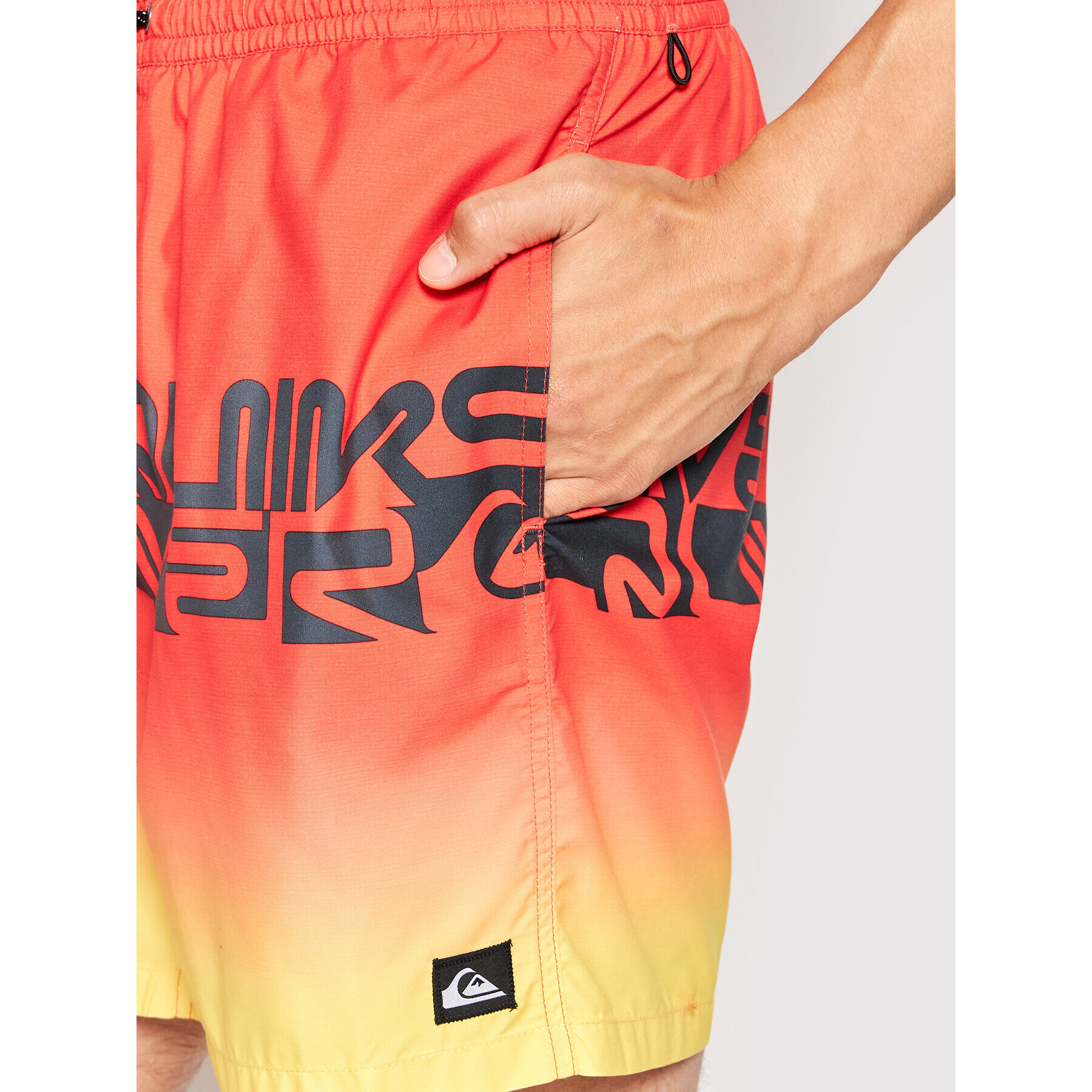 Quiksilver Плувни шорти Word Block EQYJV03859 Червен Regular Fit - Pepit.bg