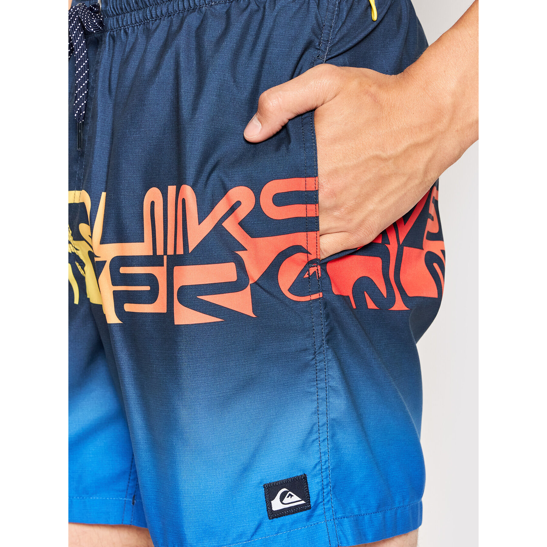 Quiksilver Плувни шорти Word Block EQYJV03859 Тъмносин Regular Fit - Pepit.bg