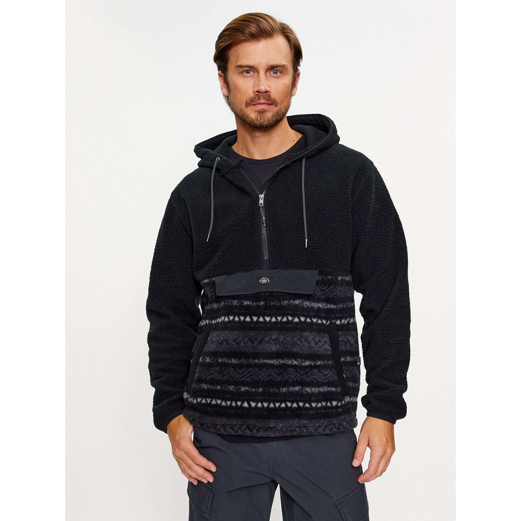 Quiksilver Полар Clean Coasts Otlr EQYFT04801 Черен Regular Fit - Pepit.bg