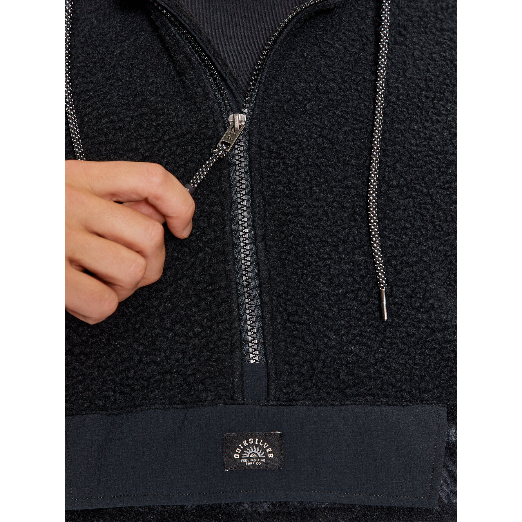 Quiksilver Полар Clean Coasts Otlr EQYFT04801 Черен Regular Fit - Pepit.bg