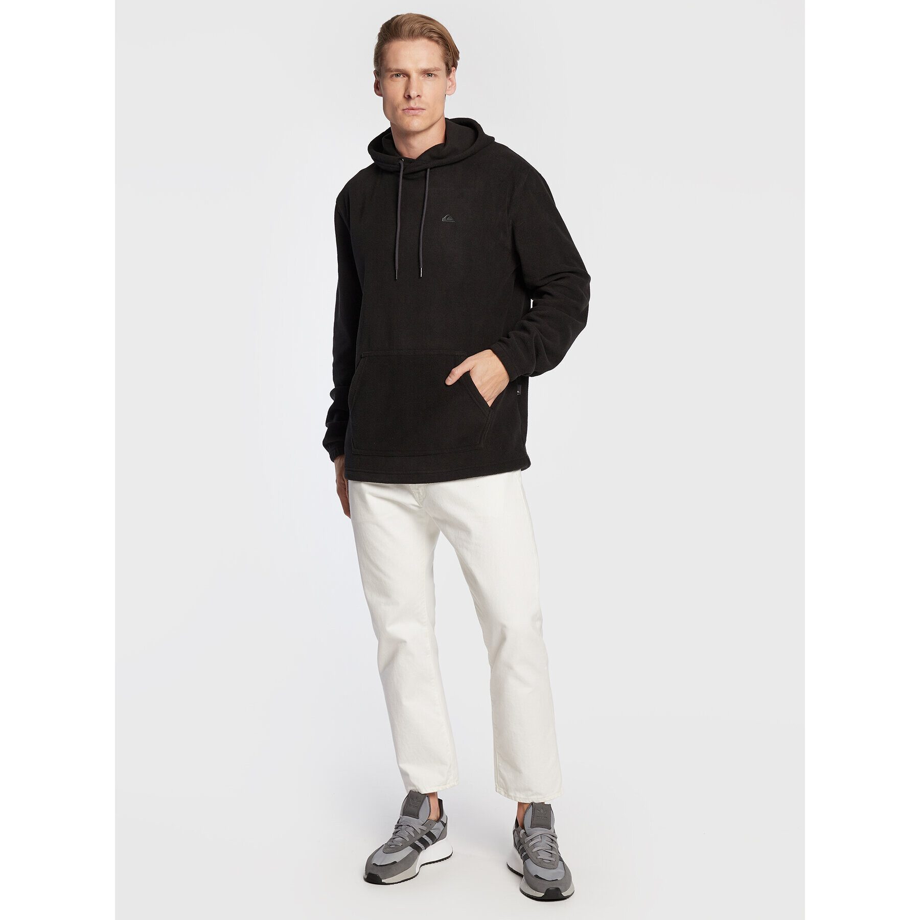 Quiksilver Полар Essentials EQYFT04472 Черен Classic Fit - Pepit.bg