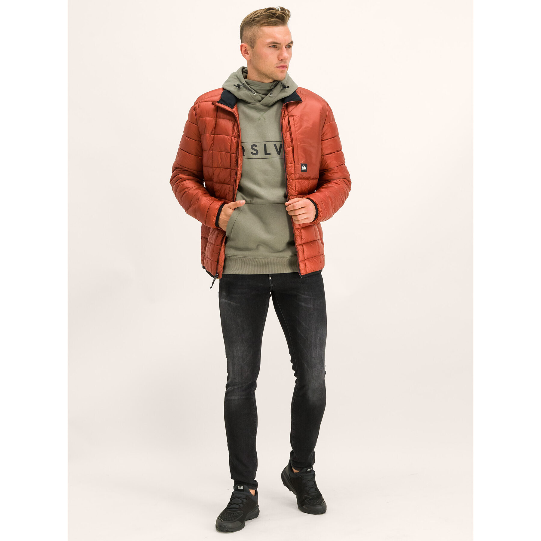 Quiksilver Пухено яке Release EQYJK03477 Кафяв Regular Fit - Pepit.bg