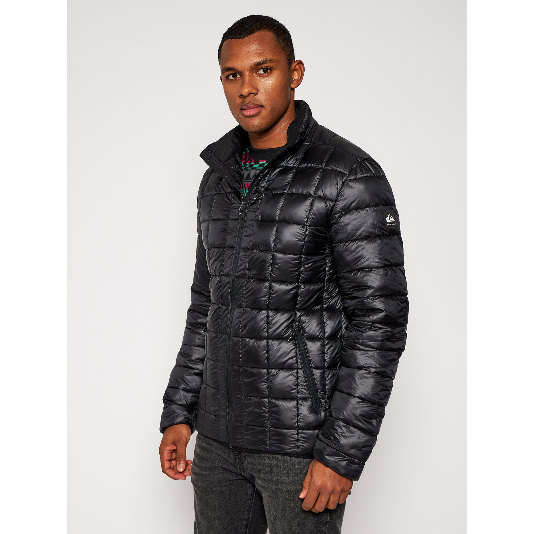 Quiksilver Пухено яке Release EQYJK03551 Черен Regular Fit - Pepit.bg