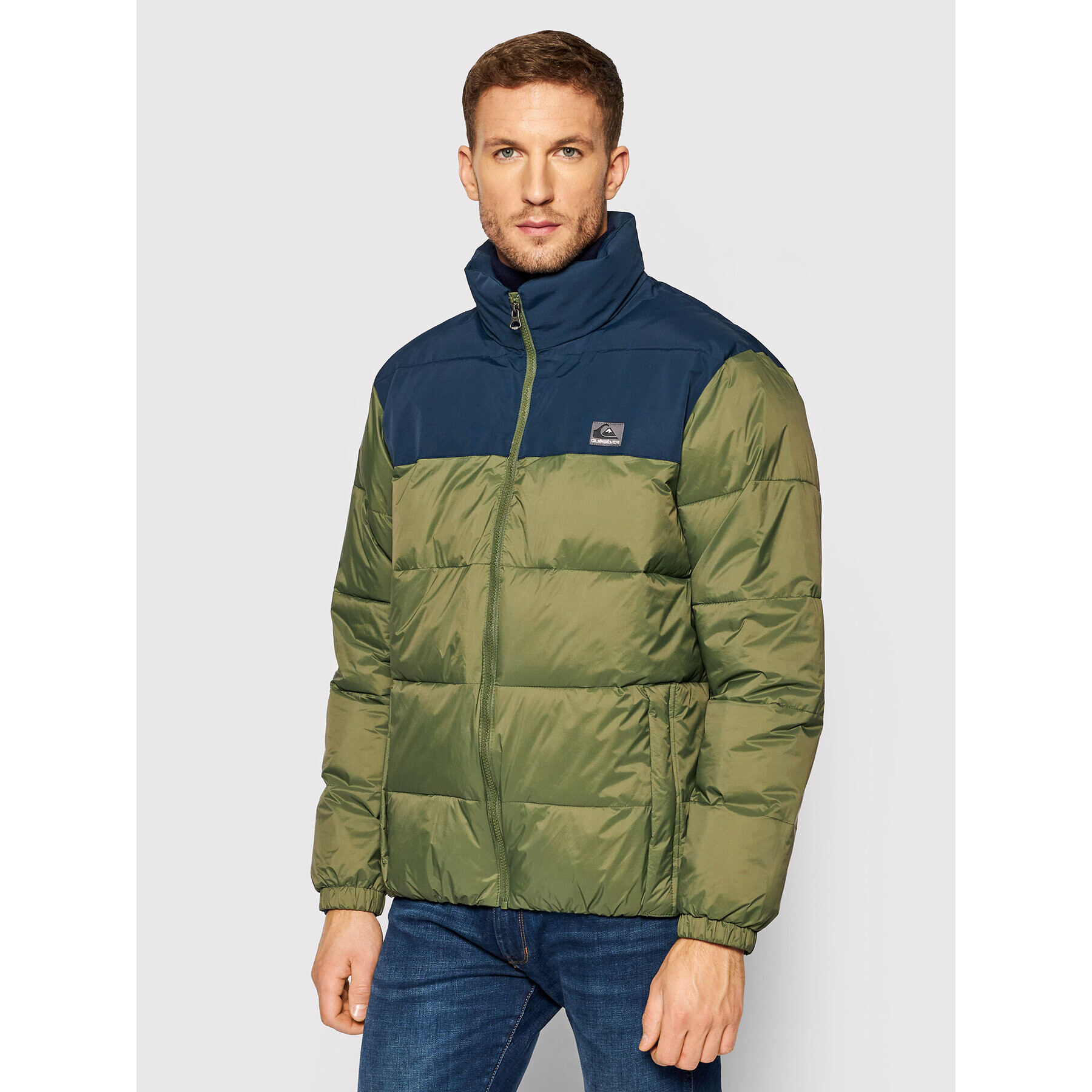 Quiksilver Пухено яке Wolfs Shoulders EQYJK03760 Зелен Regular Fit - Pepit.bg