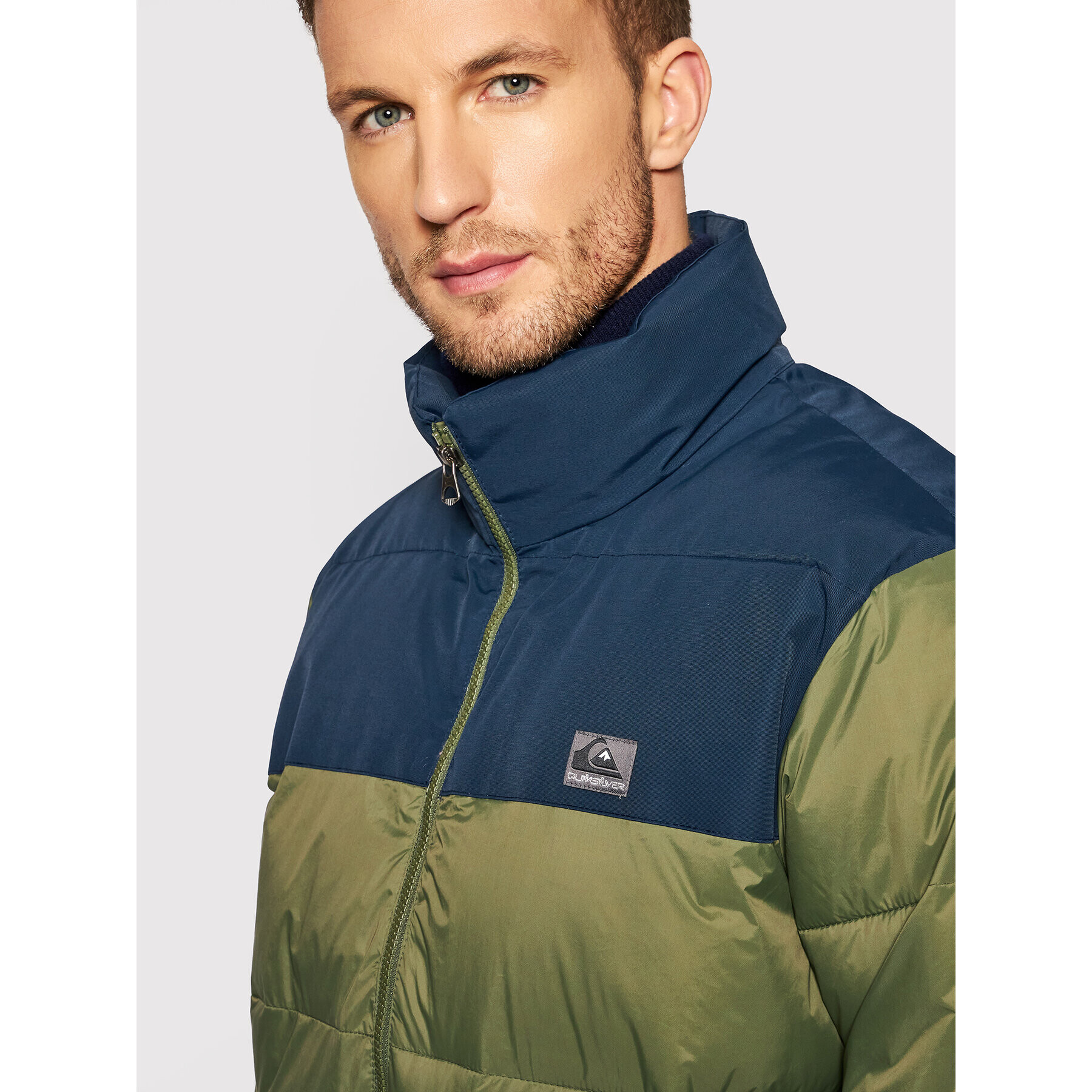 Quiksilver Пухено яке Wolfs Shoulders EQYJK03760 Зелен Regular Fit - Pepit.bg