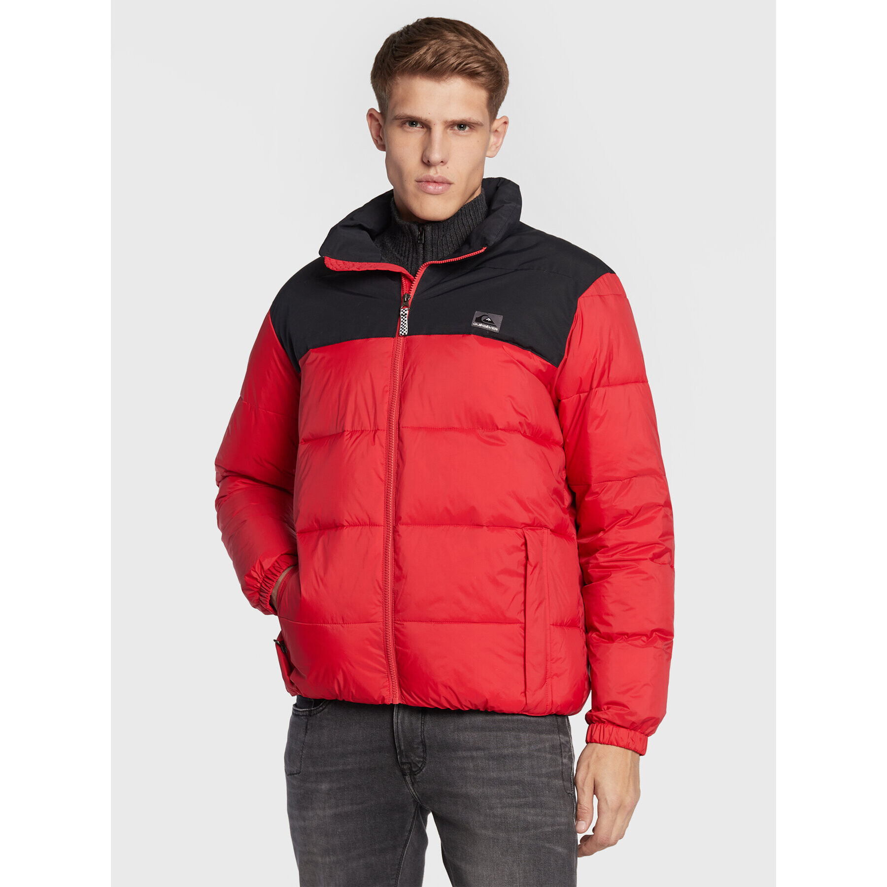 Quiksilver Пухено яке Wolf Shoulder EQYJK03899 Червен Regular Fit - Pepit.bg