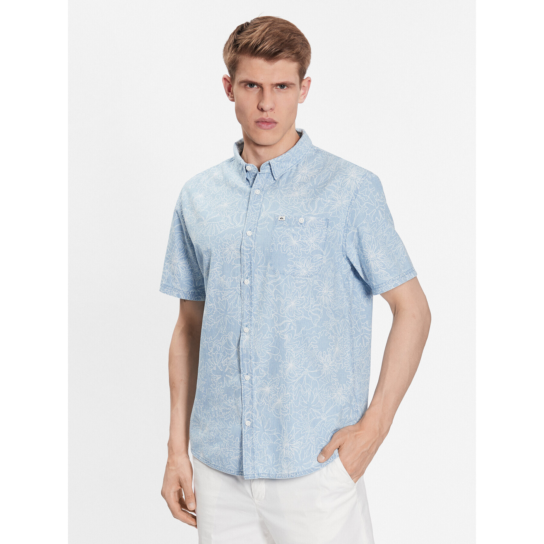 Quiksilver Риза Collaborativ Pro EQYWT04472 Син Regular Fit - Pepit.bg