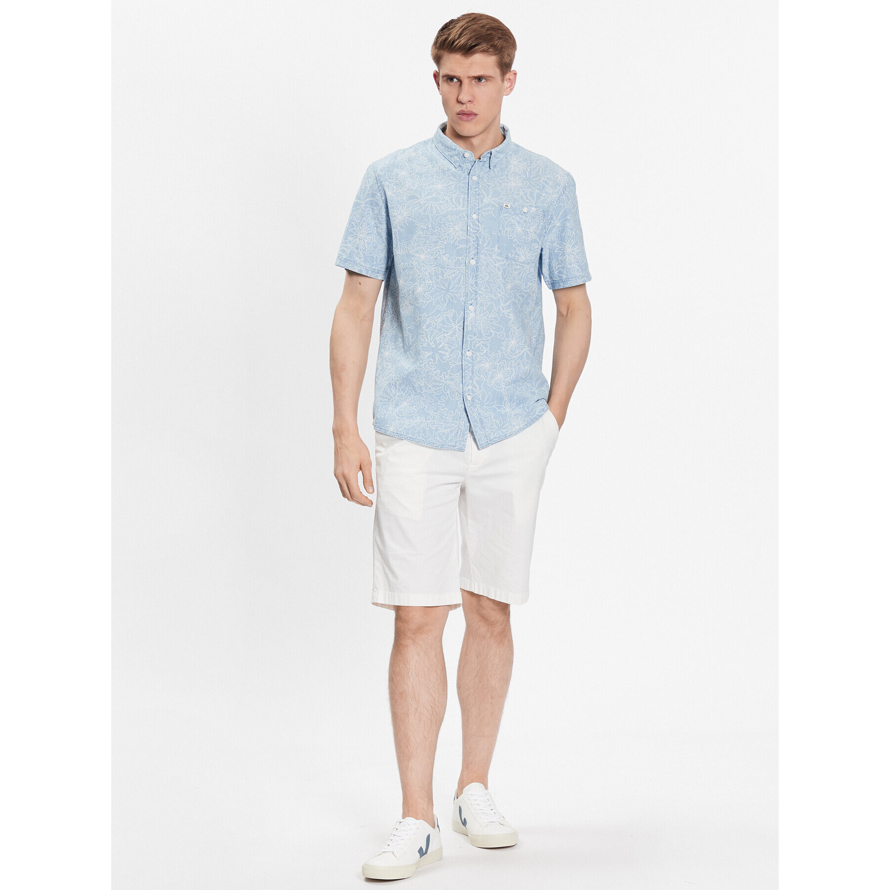 Quiksilver Риза Collaborativ Pro EQYWT04472 Син Regular Fit - Pepit.bg