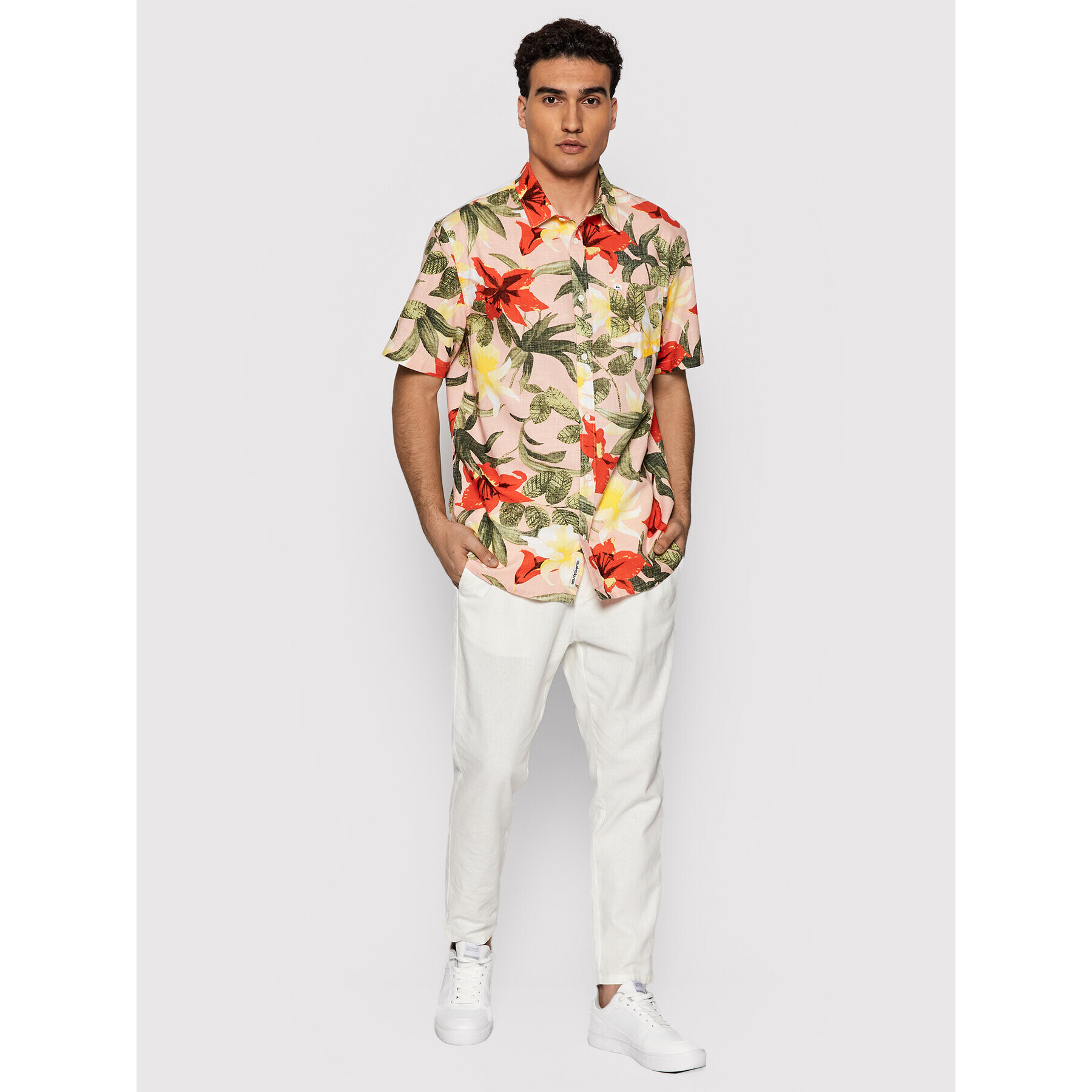 Quiksilver Риза Garden Path EQYWT04286 Розов Regular Fit - Pepit.bg