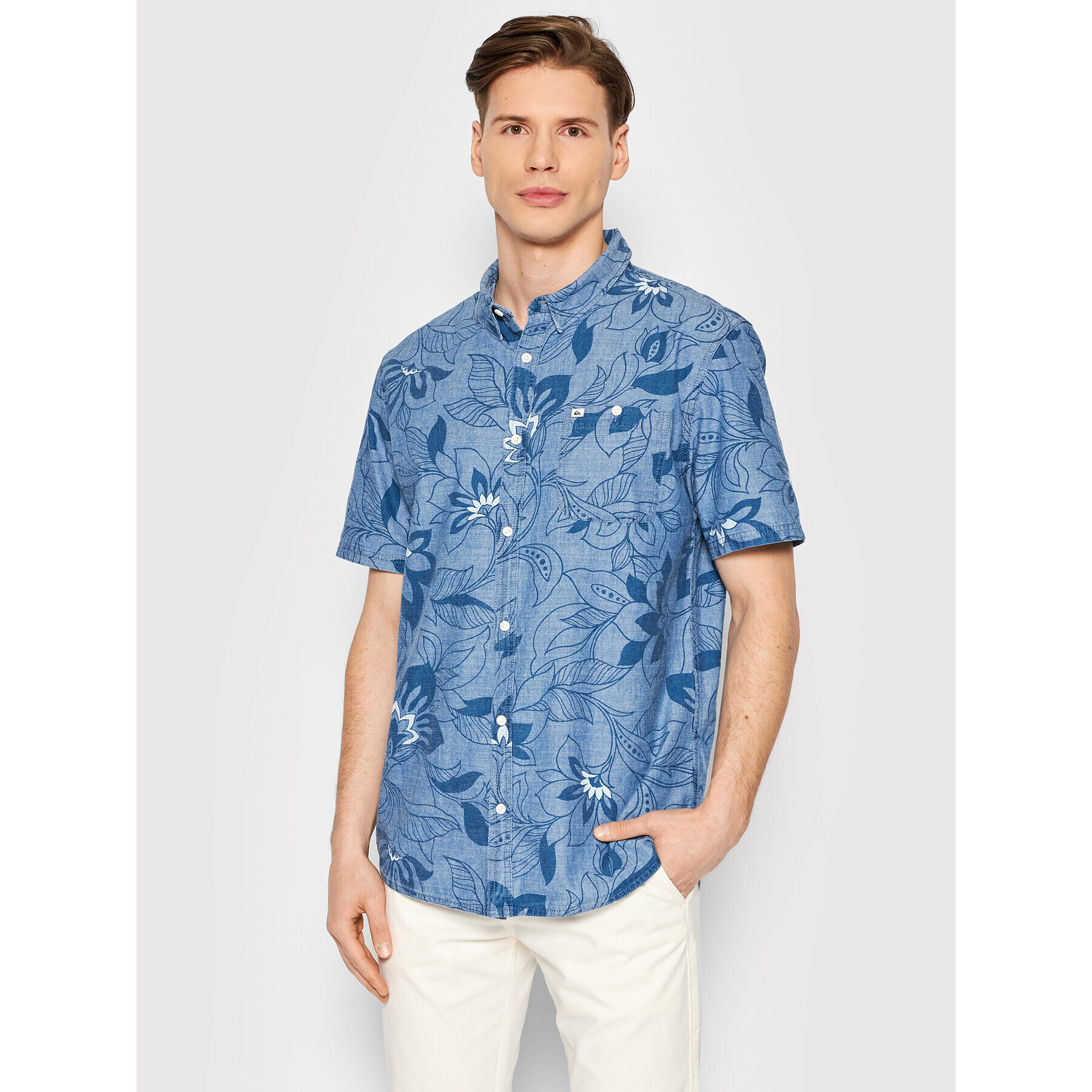 Quiksilver Риза Groveler EQYWT04288 Син Regular Fit - Pepit.bg
