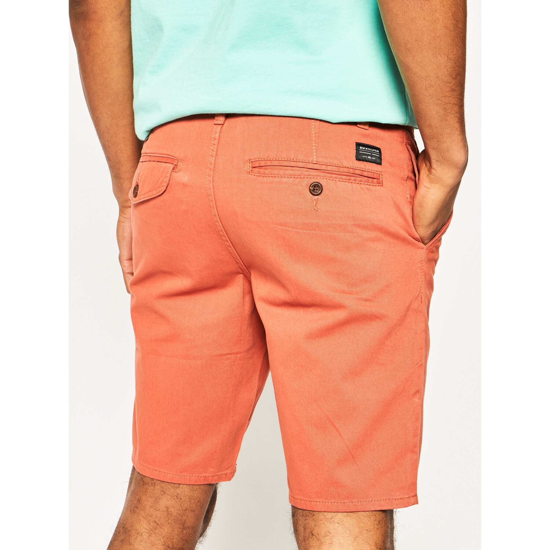 Quiksilver Шорти от плат Everyday Chino EQYWS03468 Червен Tapered Fit - Pepit.bg