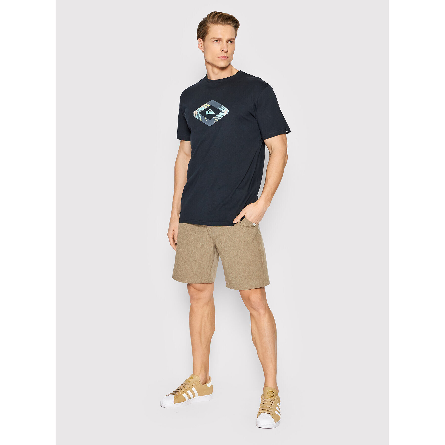 Quiksilver Шорти от плат Union Heather 19" EQYWS03795 Кафяв Regular Fit - Pepit.bg