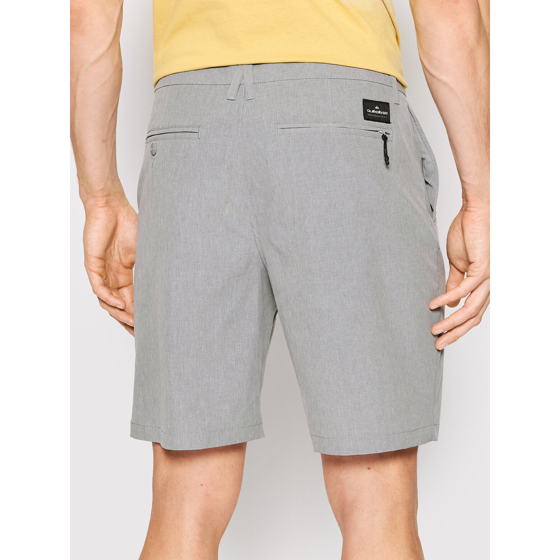 Quiksilver Шорти от плат Union Heather 19" EQYWS03795 Сив Regular Fit - Pepit.bg