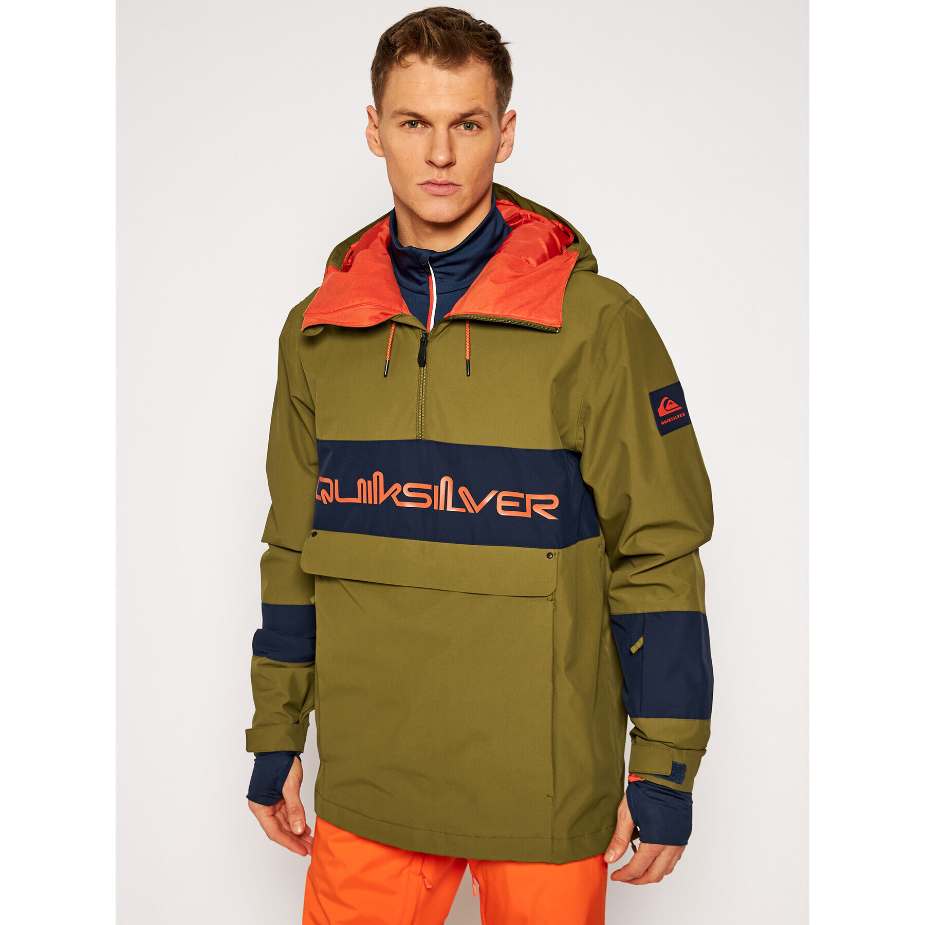 Quiksilver Сноуборд яке Steeze Shell EQYTJ03274 Зелен Modern Fit - Pepit.bg