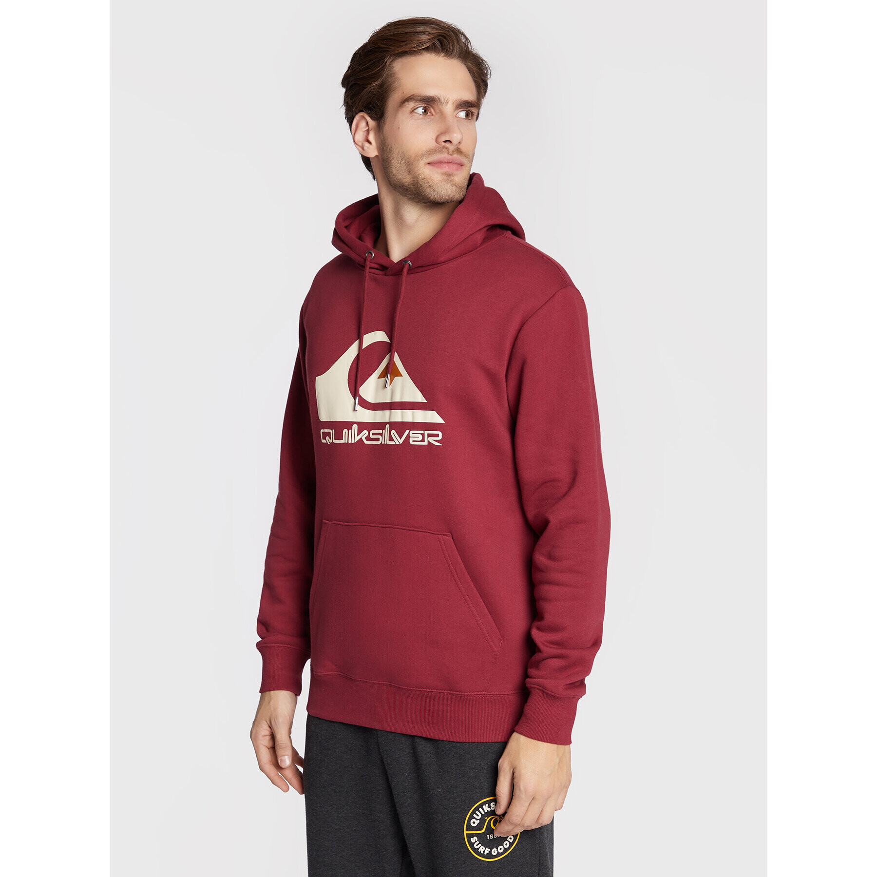 Quiksilver Суитшърт Big Logo EQYFT04450 Бордо Regular Fit - Pepit.bg