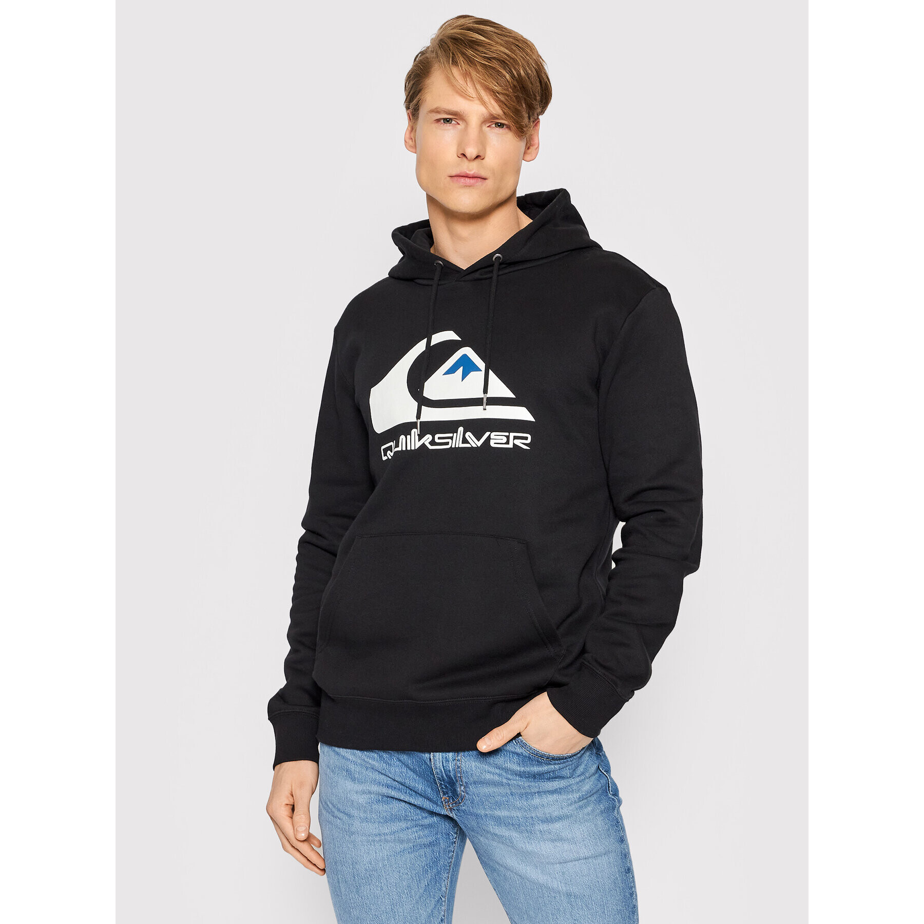 Quiksilver Суитшърт Big Logo EQYFT04450 Черен Regular Fit - Pepit.bg