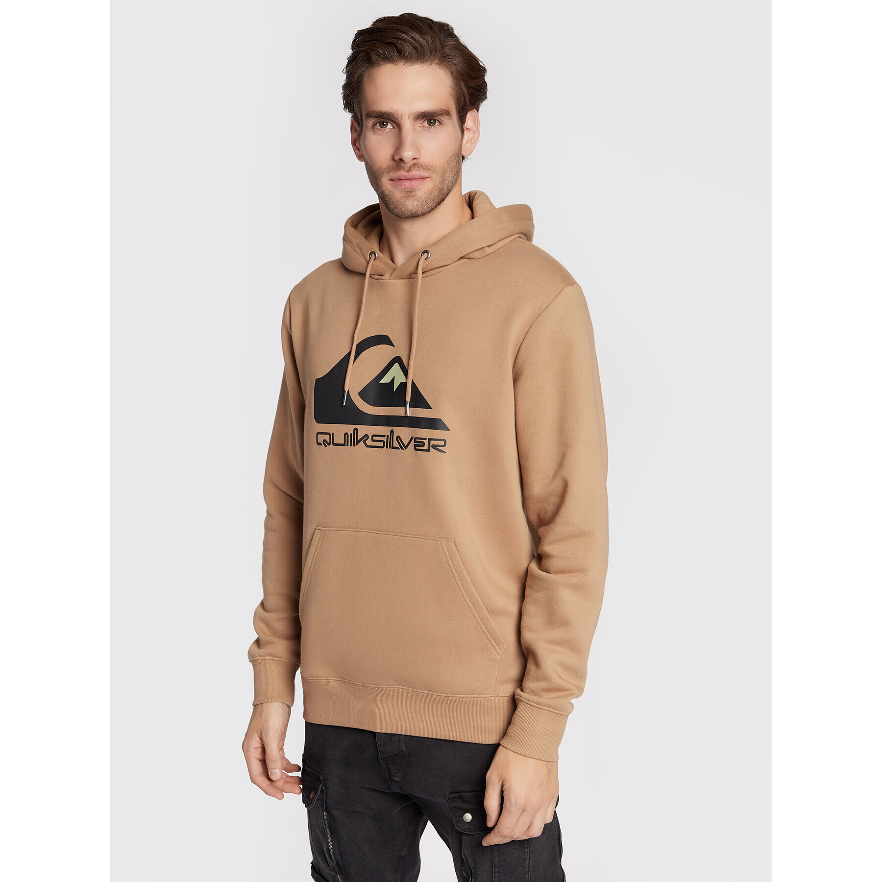 Quiksilver Суитшърт Big Logo EQYFT04450 Кафяв Regular Fit - Pepit.bg