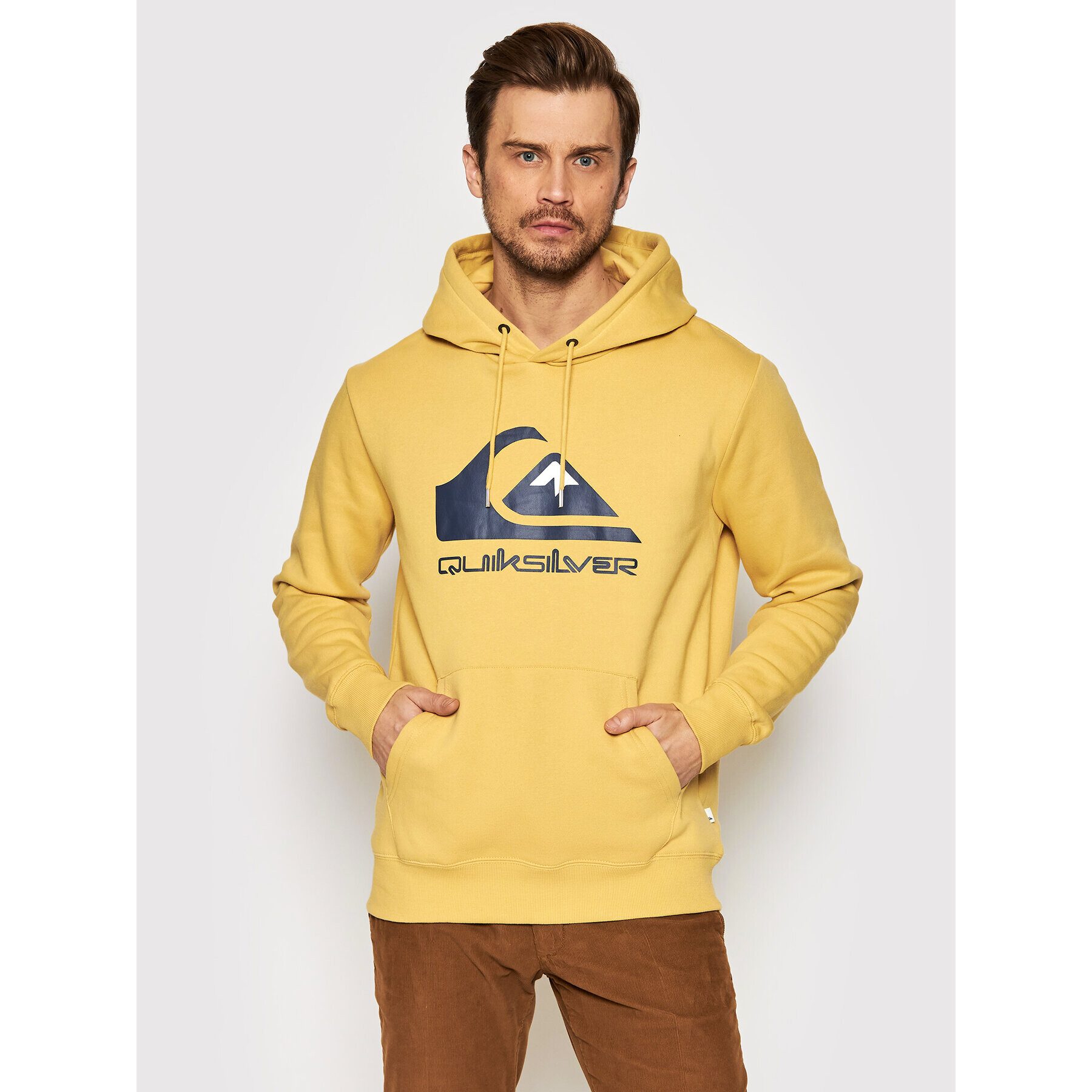 Quiksilver Суитшърт Big Logo EQYFT04450 Жълт Regular Fit - Pepit.bg