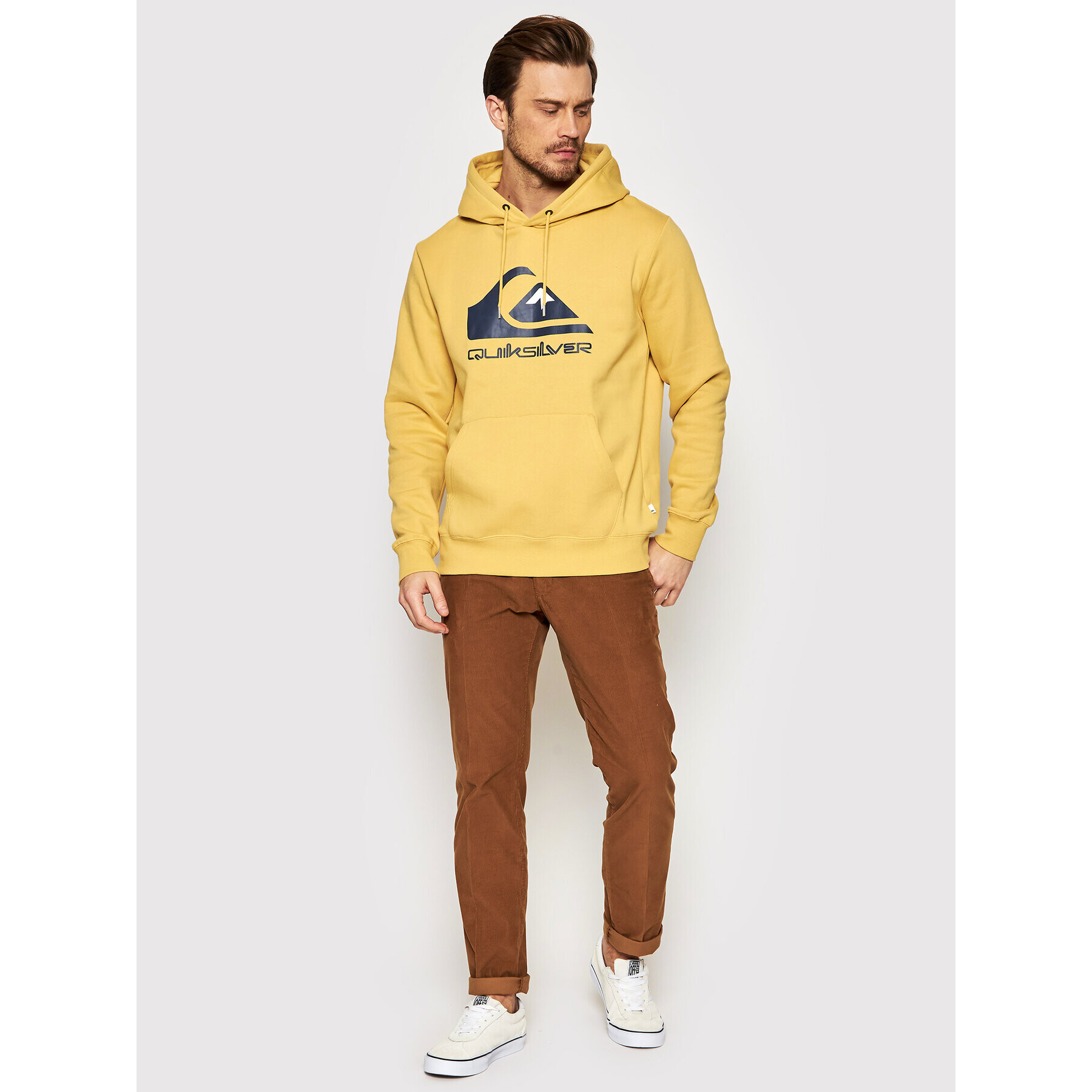 Quiksilver Суитшърт Big Logo EQYFT04450 Жълт Regular Fit - Pepit.bg