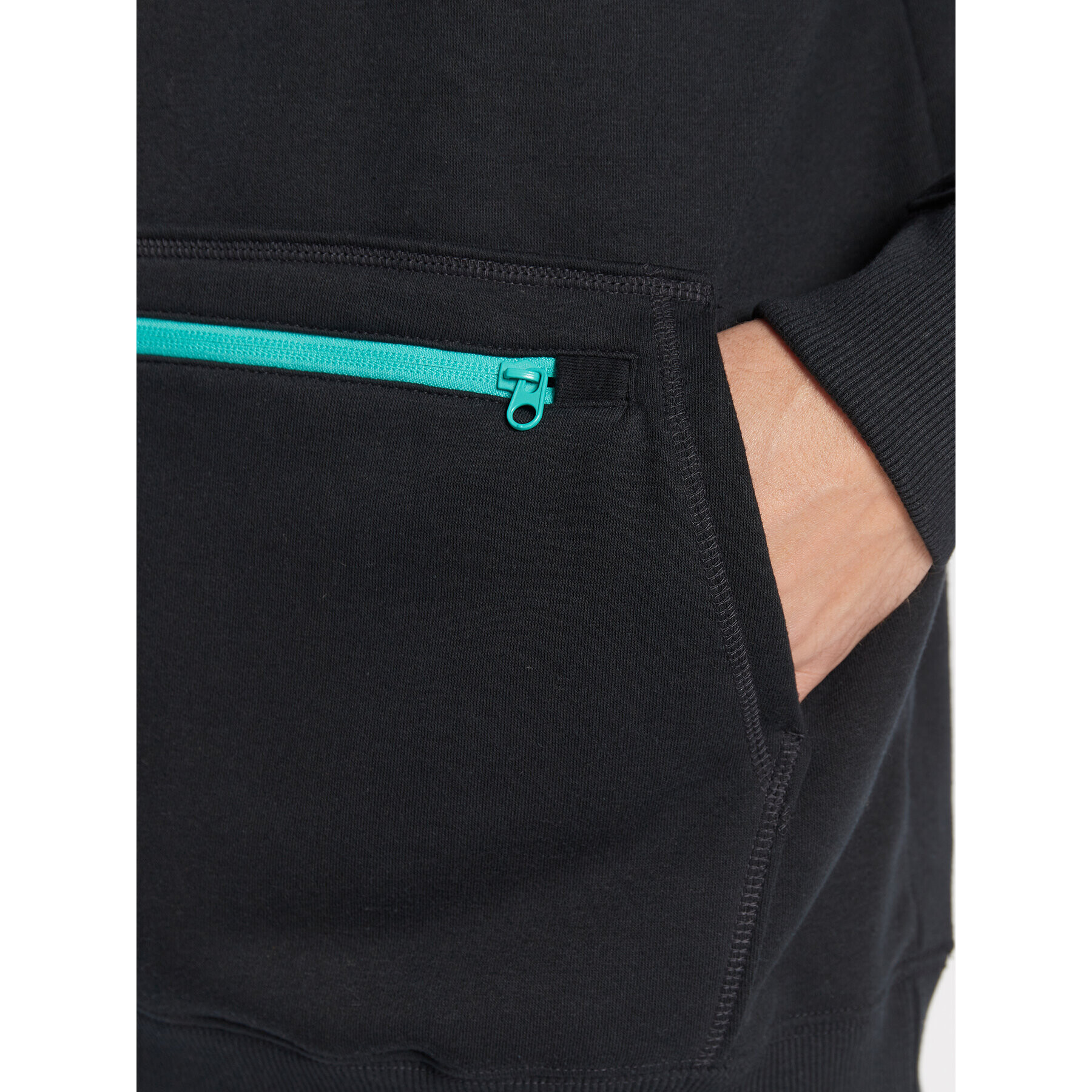 Quiksilver Суитшърт Big Logo Tech EQYFT04559 Черен Relaxed Fit - Pepit.bg