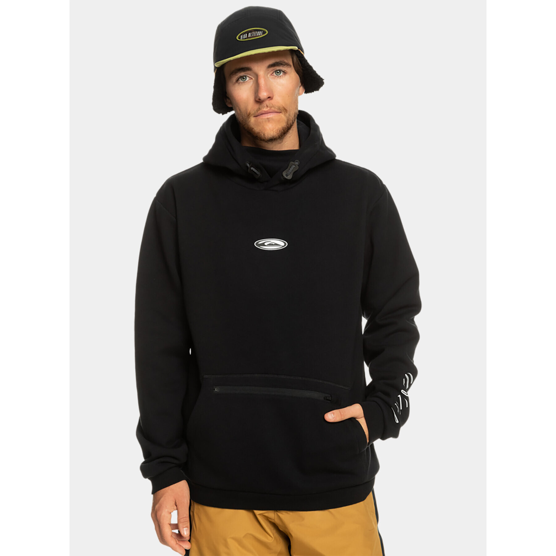 Quiksilver Суитшърт Big Logo Tech Otlr EQYFT04786 Черен Regular Fit - Pepit.bg