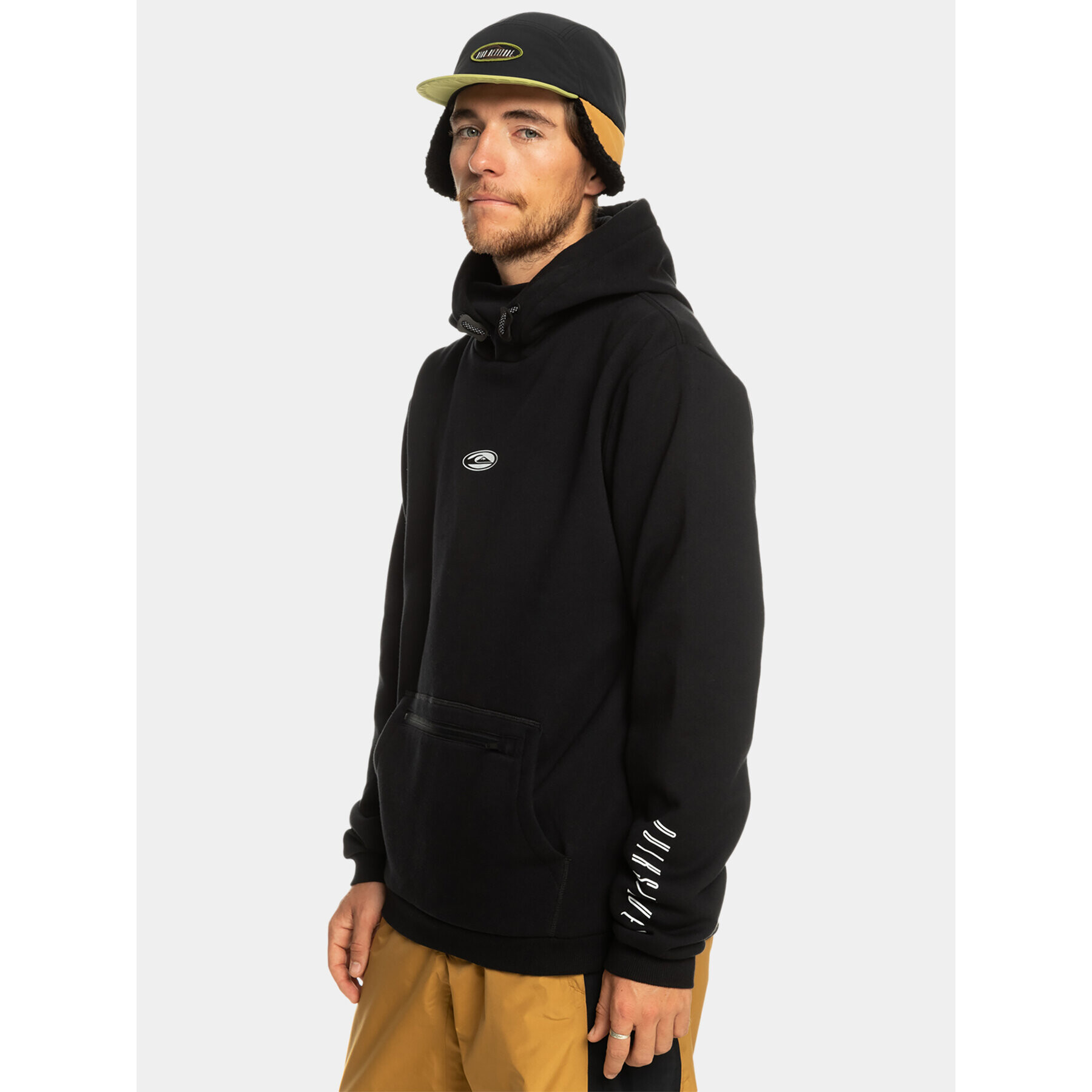 Quiksilver Суитшърт Big Logo Tech Otlr EQYFT04786 Черен Regular Fit - Pepit.bg