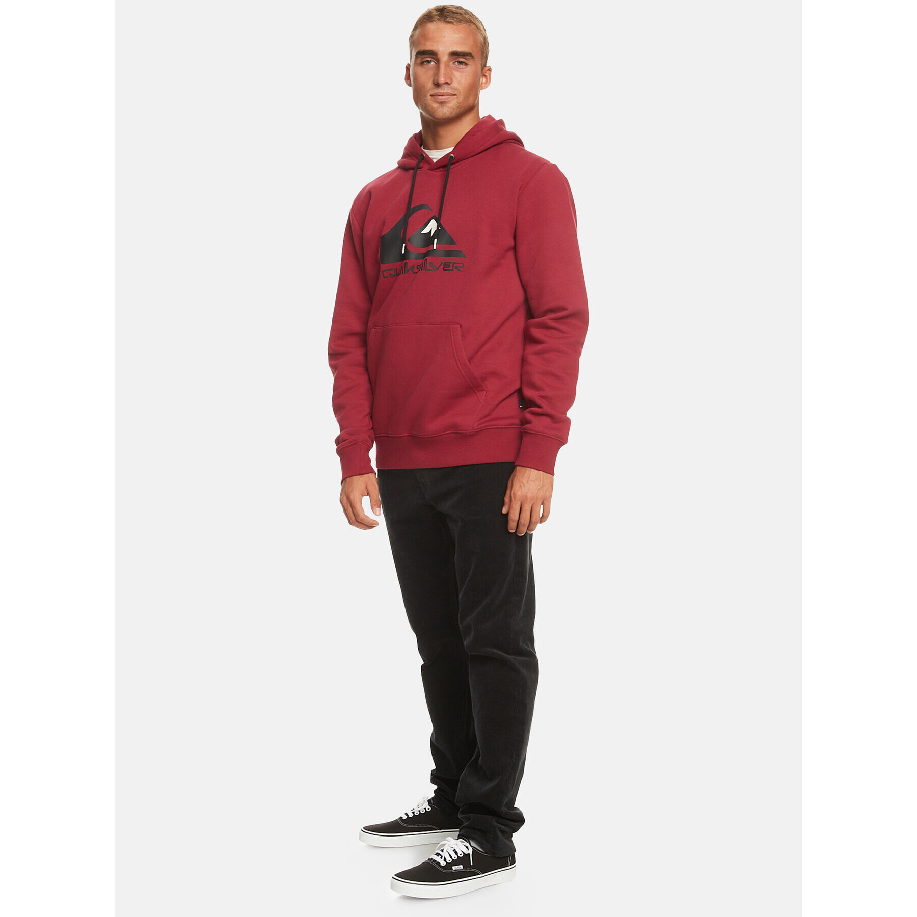Quiksilver Суитшърт Biglogo Otlr EQYFT04450 Червен Regular Fit - Pepit.bg