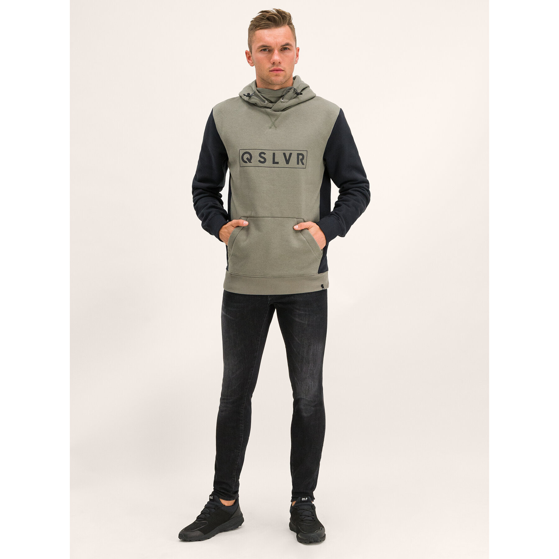 Quiksilver Суитшърт EQYFT03954 Зелен Regular Fit - Pepit.bg