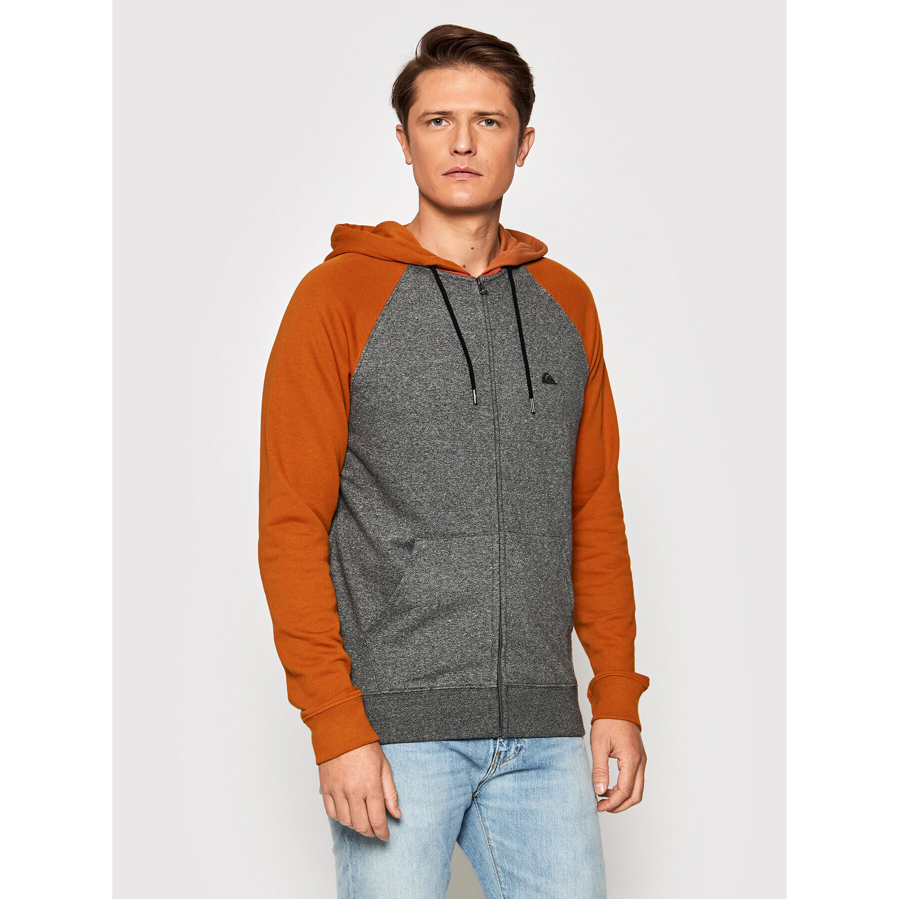 Quiksilver Суитшърт Essentials EQYFT04471 Сив Regular Fit - Pepit.bg