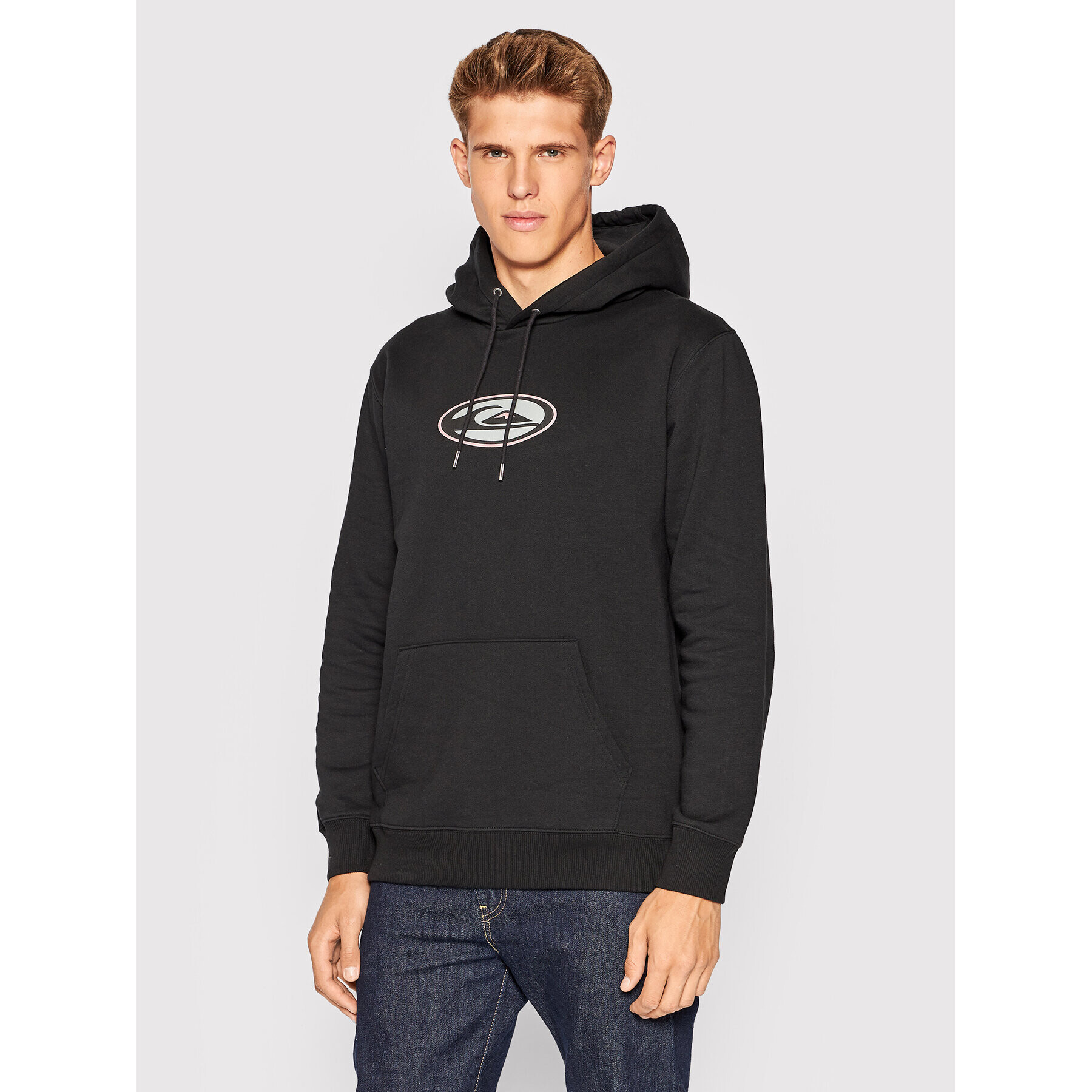 Quiksilver Суитшърт Heritage Oval Logo EQYFT04672 Черен Regular Fit - Pepit.bg