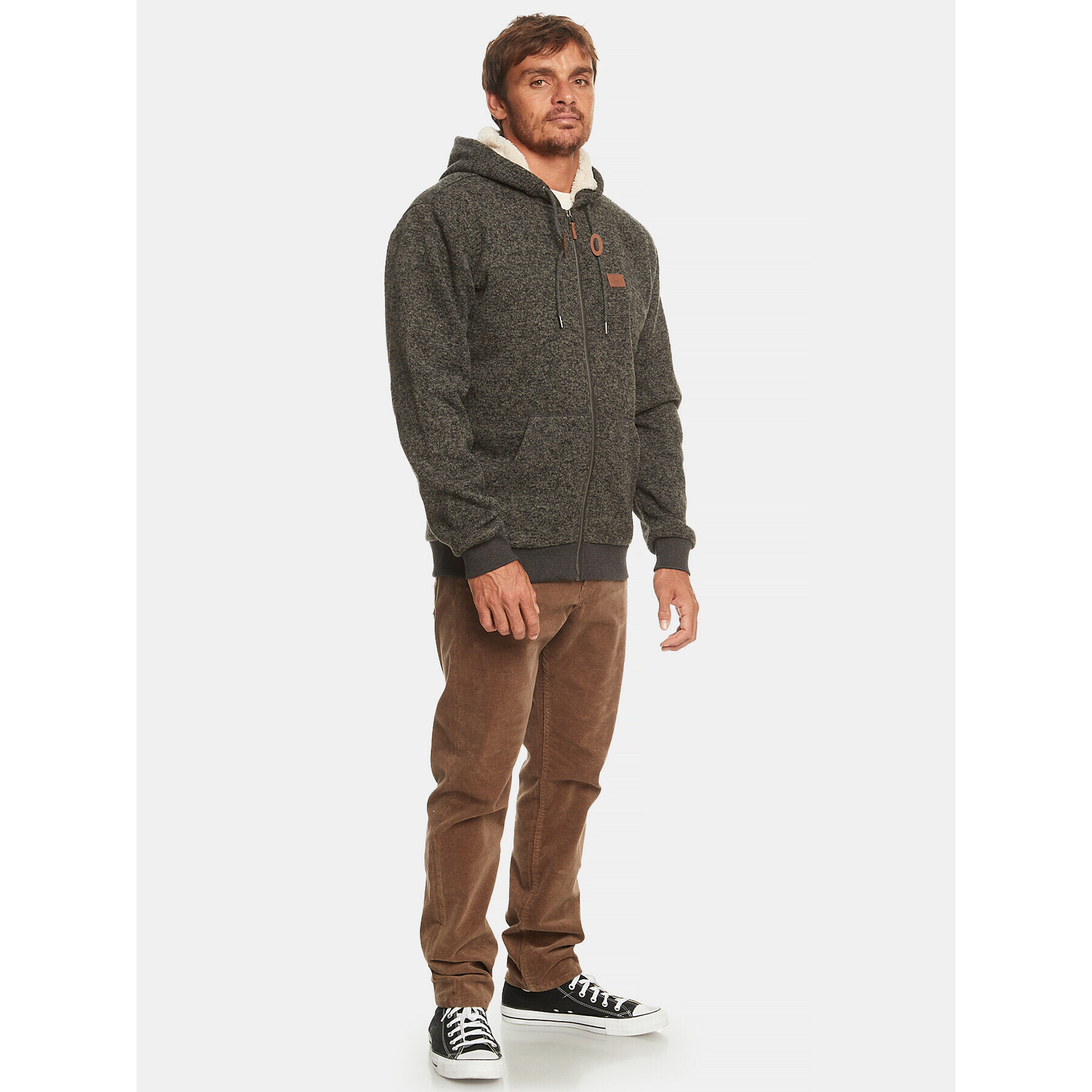 Quiksilver Суитшърт Keller Otlr EQYFT04838 Сив Regular Fit - Pepit.bg