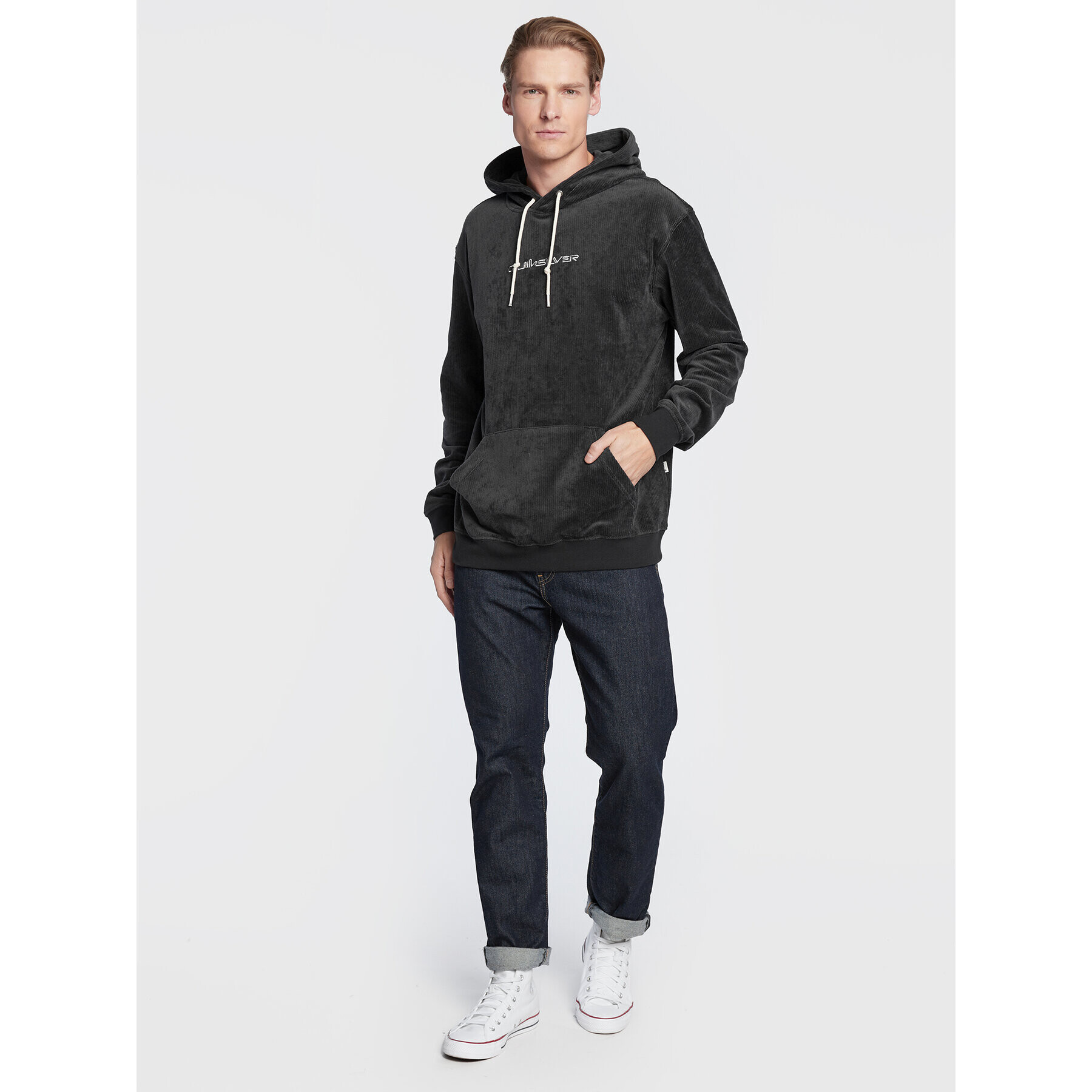 Quiksilver Суитшърт Knitted EQYFT04654 Сив Regular Fit - Pepit.bg