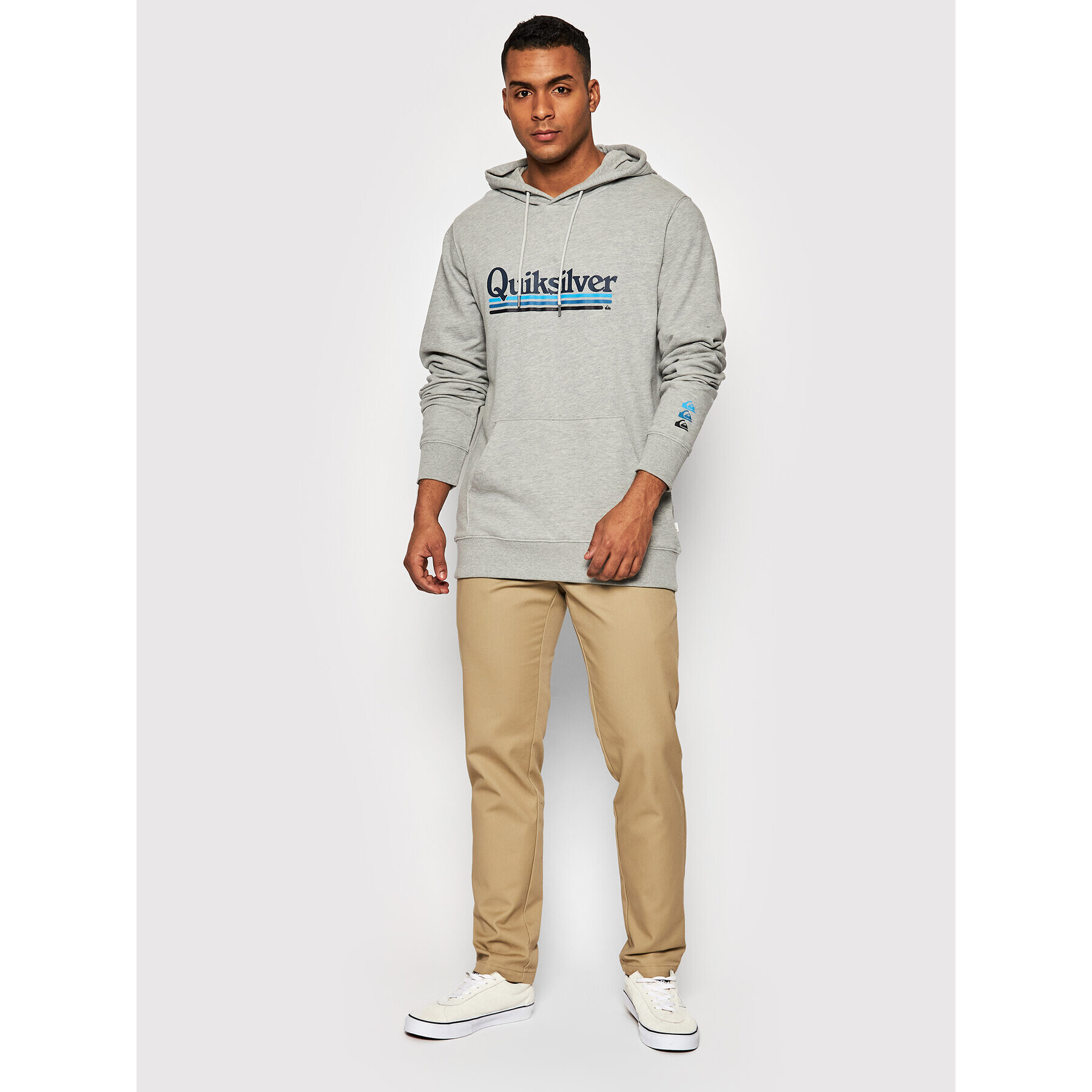 Quiksilver Суитшърт On The Line EQYFT04525 Сив Regular Fit - Pepit.bg
