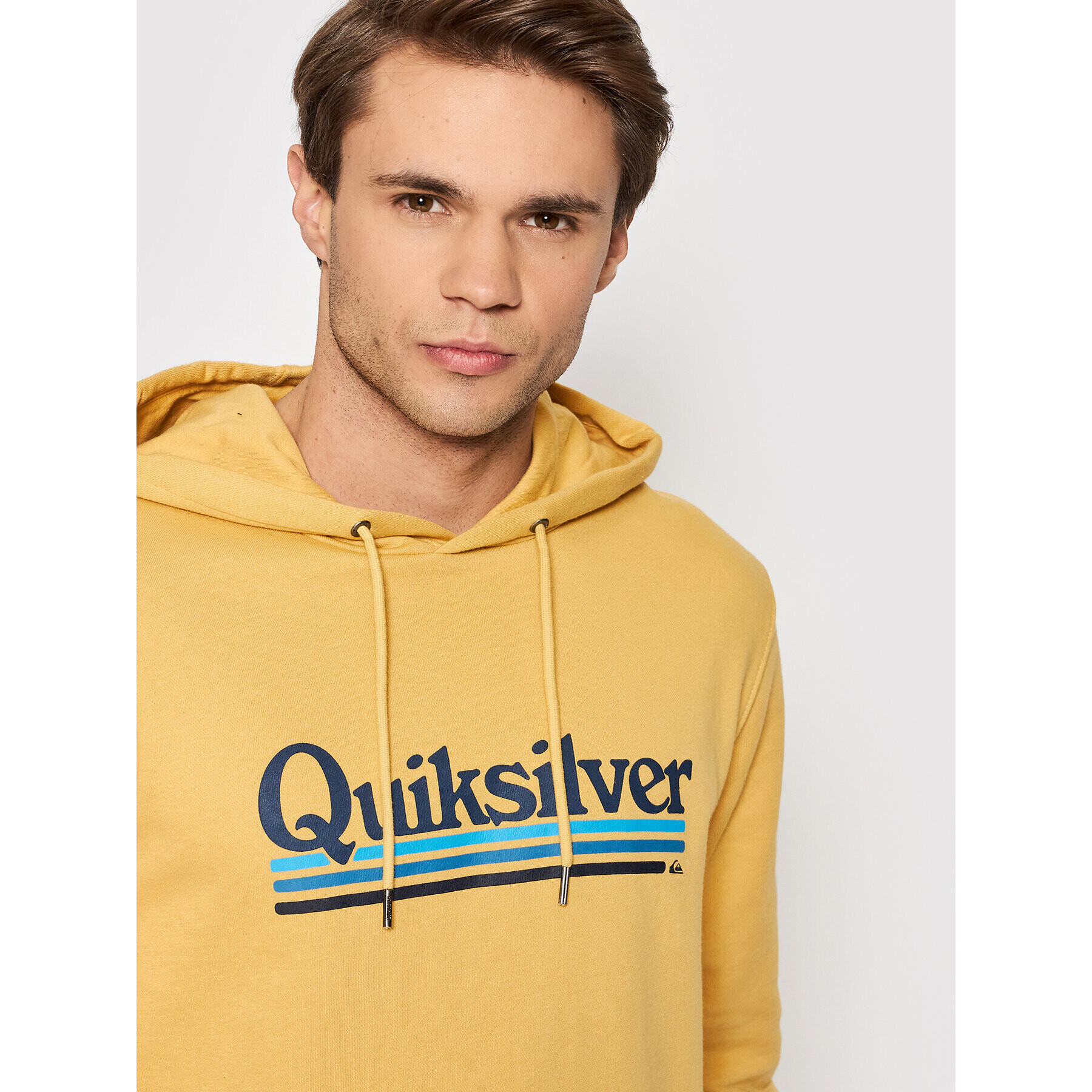 Quiksilver Суитшърт On The Line EQYFT04525 Жълт Regular Fit - Pepit.bg