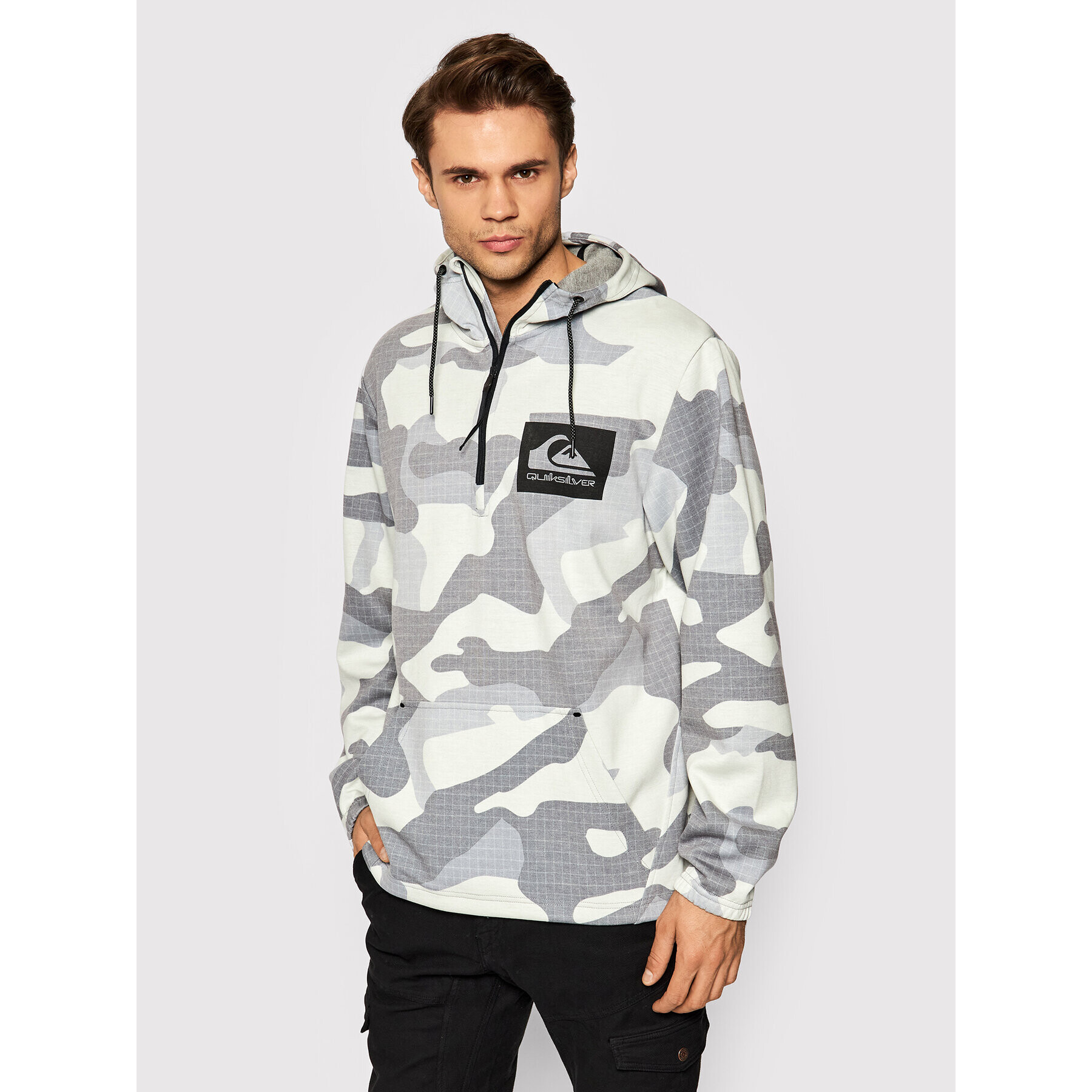 Quiksilver Суитшърт Shredder EQYFT04405 Сив Regular Fit - Pepit.bg
