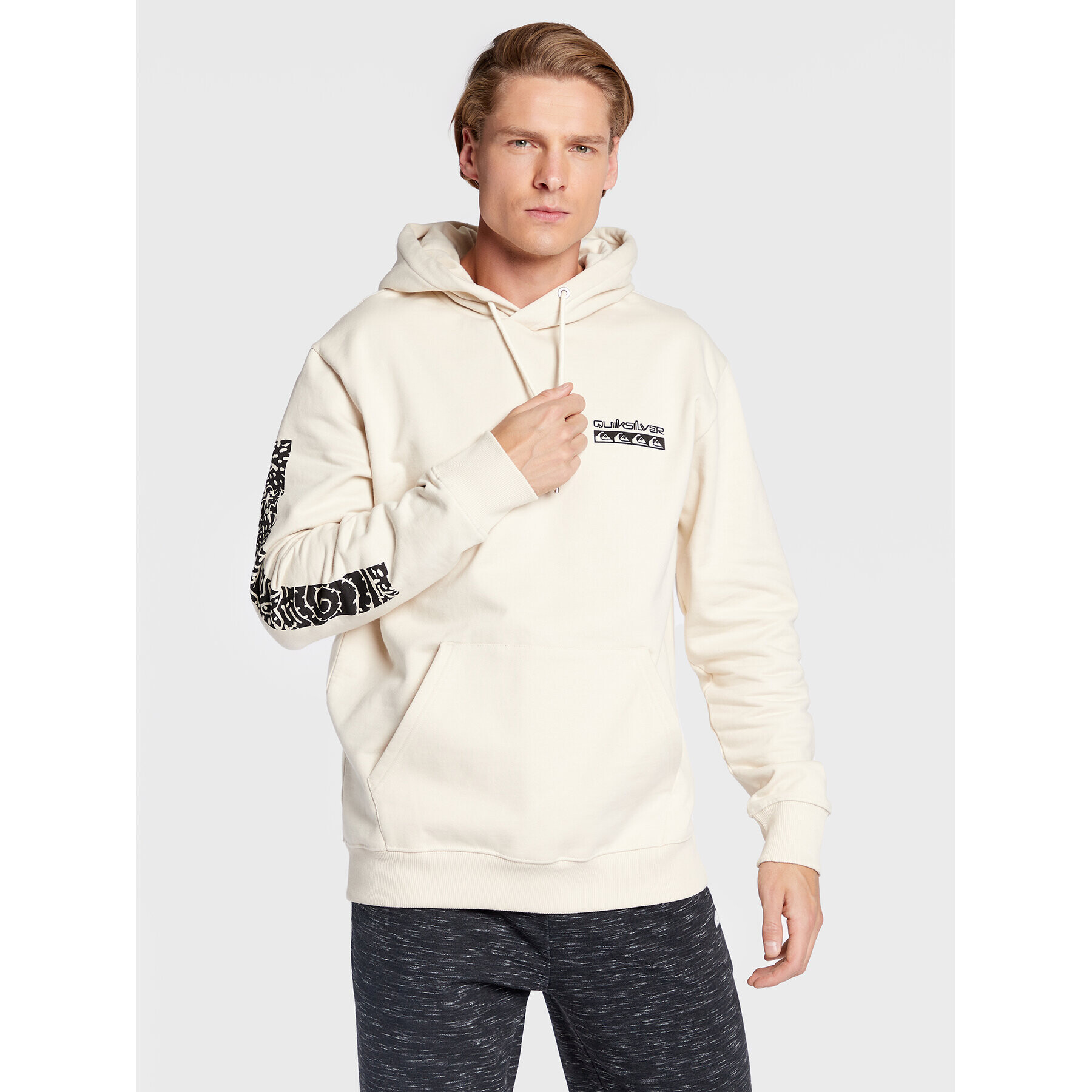 Quiksilver Суитшърт Spiral EQYFT04690 Бежов Regular Fit - Pepit.bg