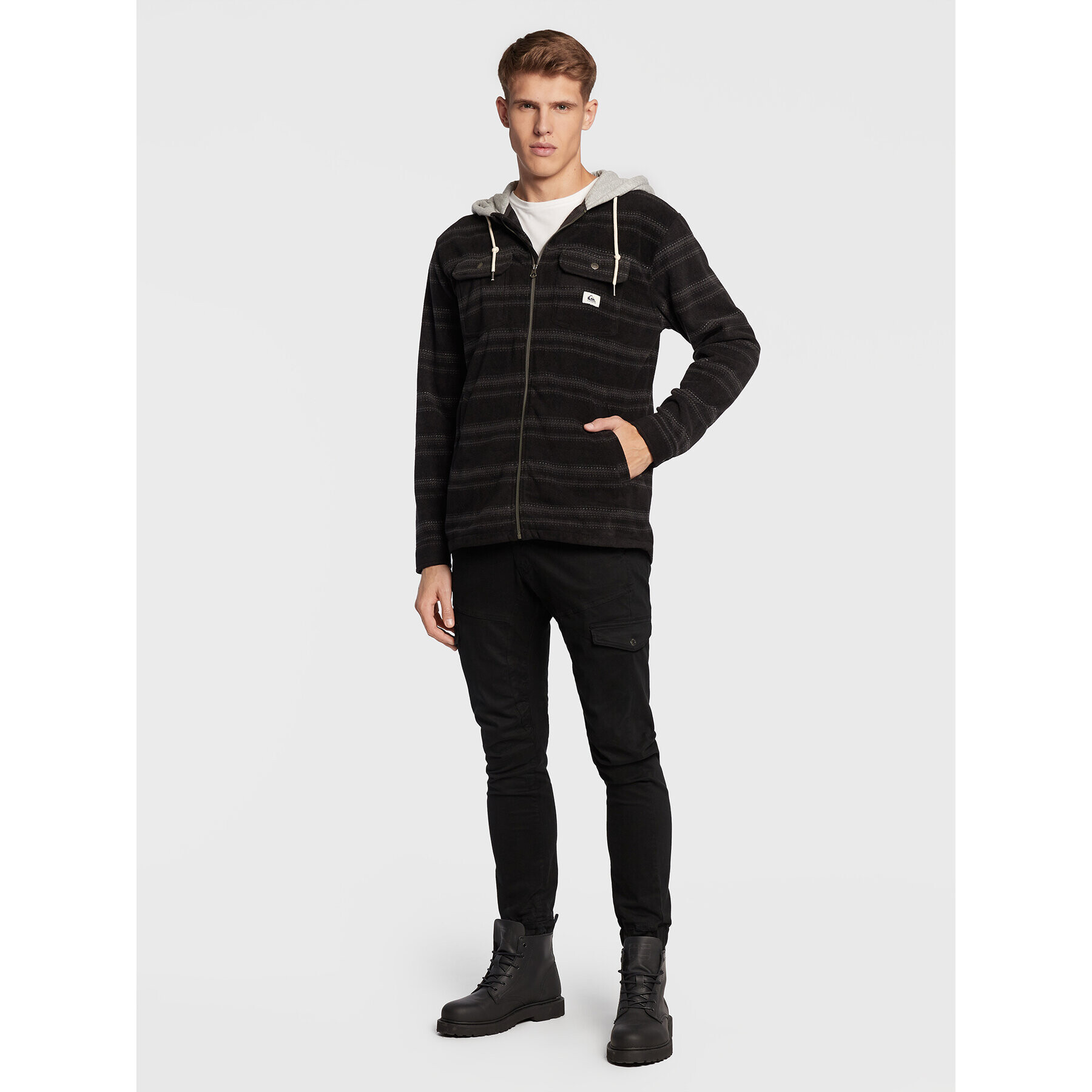 Quiksilver Суитшърт Super Swell EQYFT04662 Черен Regular Fit - Pepit.bg