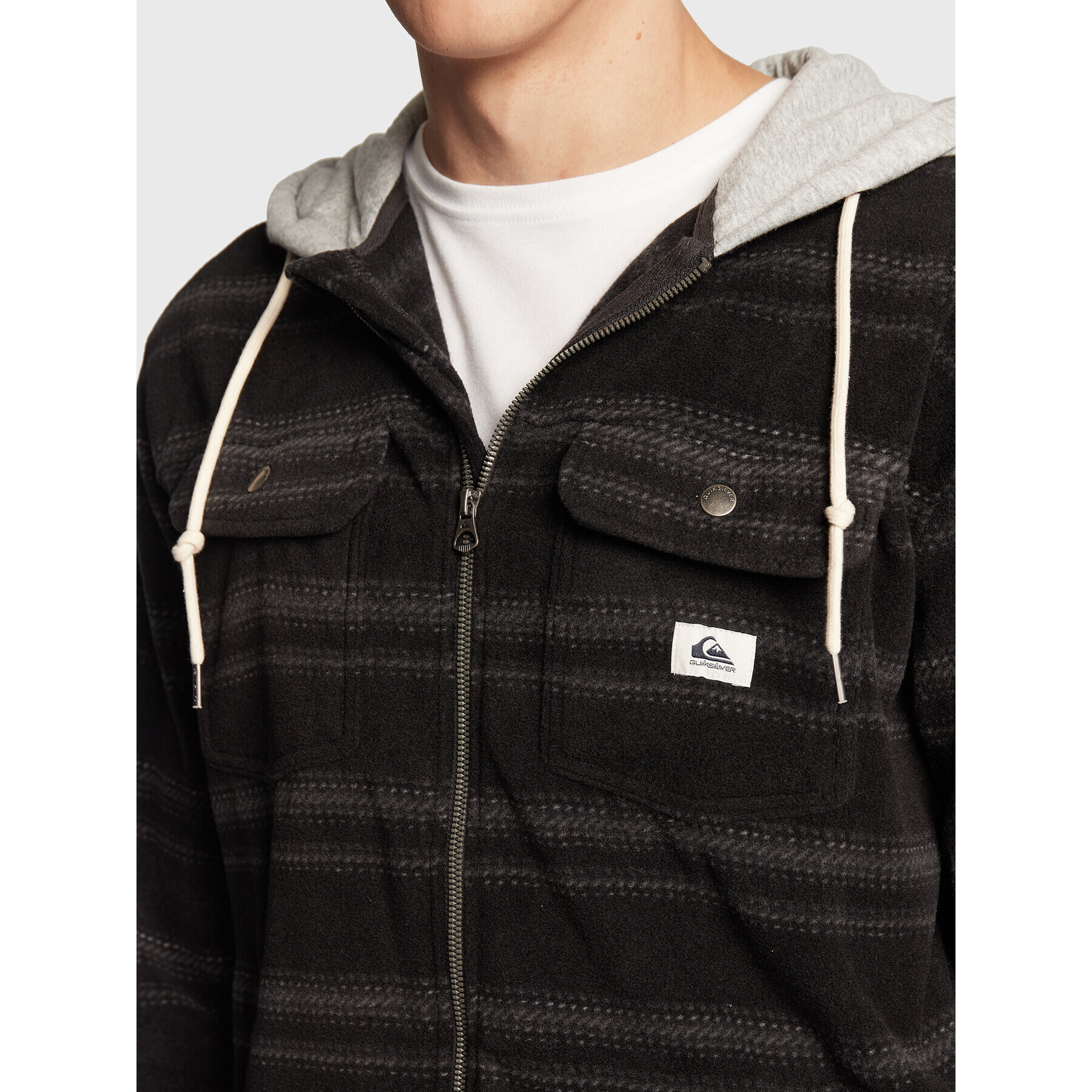Quiksilver Суитшърт Super Swell EQYFT04662 Черен Regular Fit - Pepit.bg