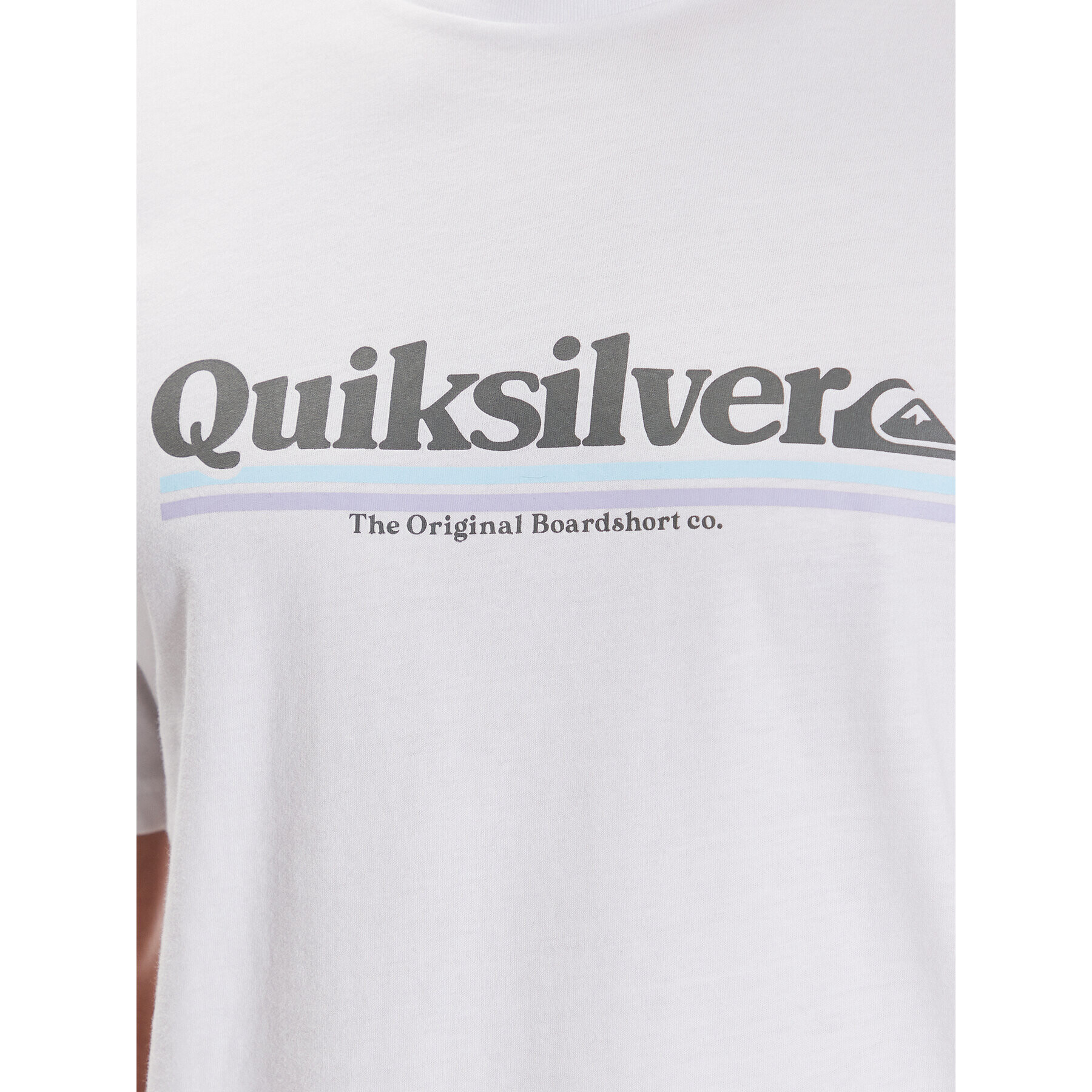 Quiksilver Тишърт Between The Lines EQYZT07216 Бял Regular Fit - Pepit.bg