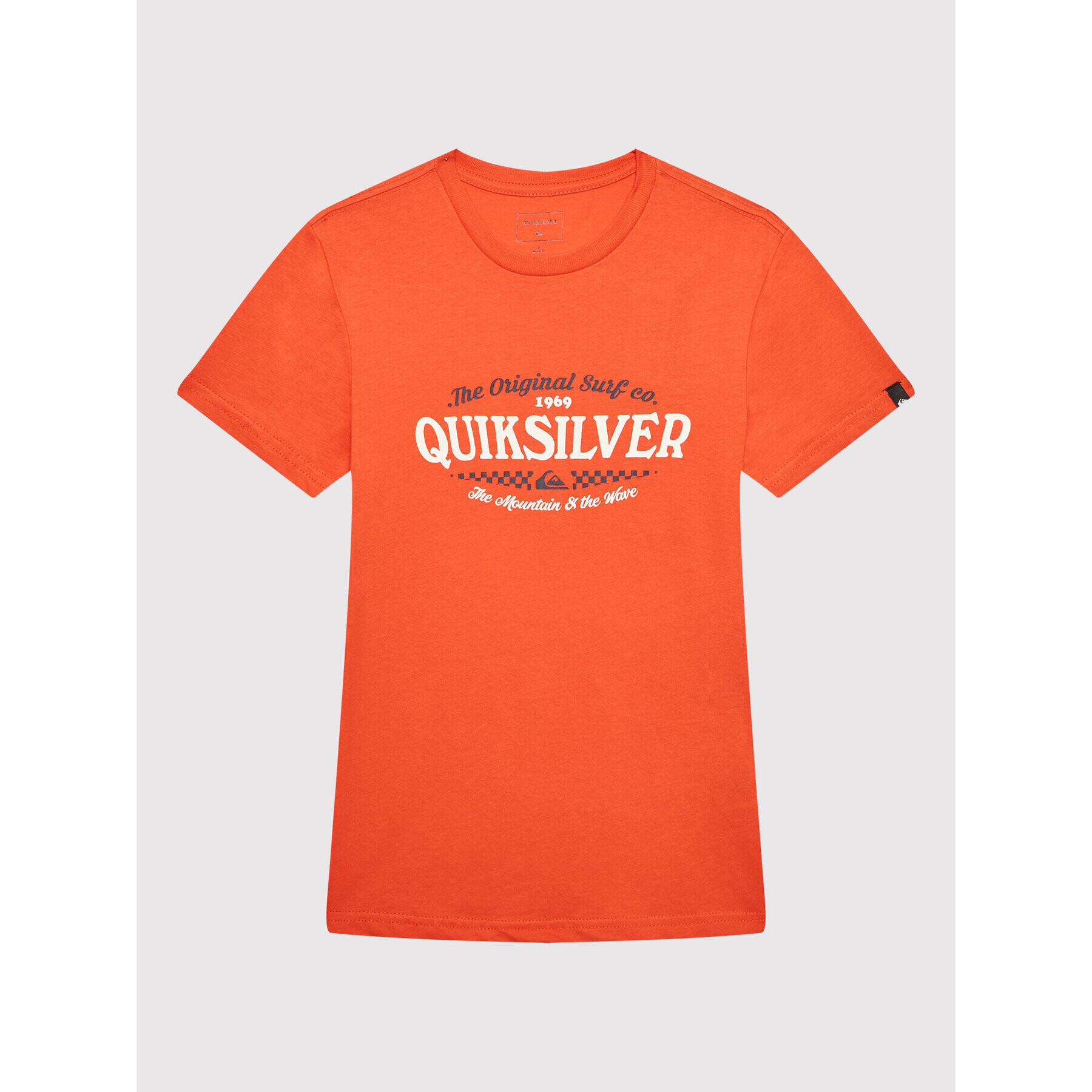 Quiksilver Тишърт Check On It EQBZT04496 Оранжев Regular Fit - Pepit.bg