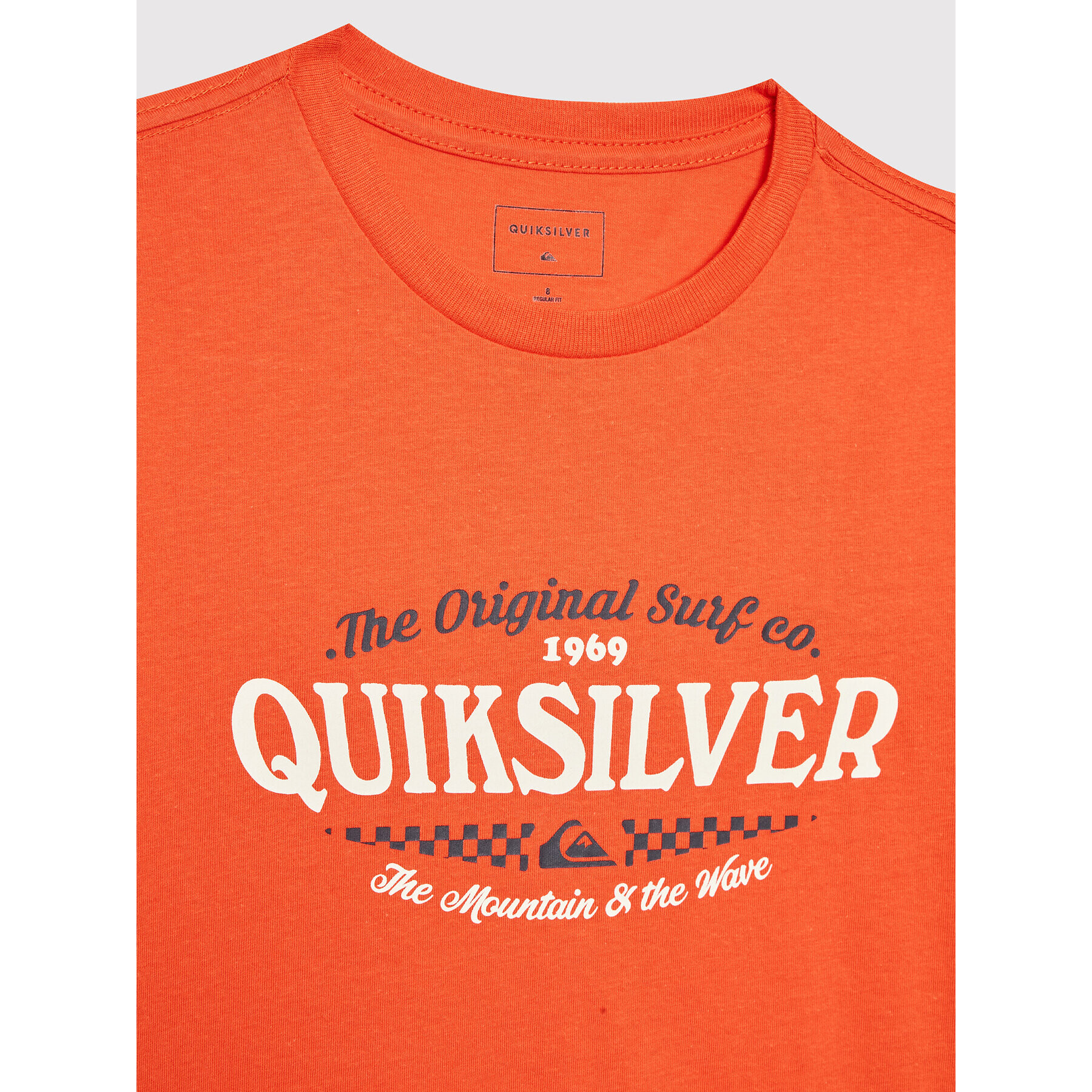 Quiksilver Тишърт Check On It EQBZT04496 Оранжев Regular Fit - Pepit.bg