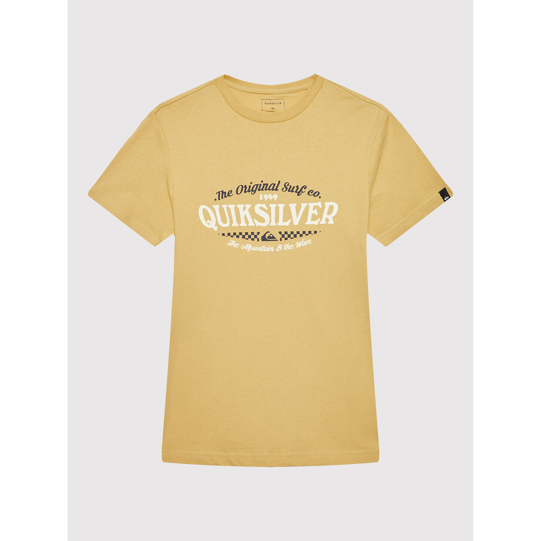 Quiksilver Тишърт Check On It EQBZT04496 Жълт Regular Fit - Pepit.bg