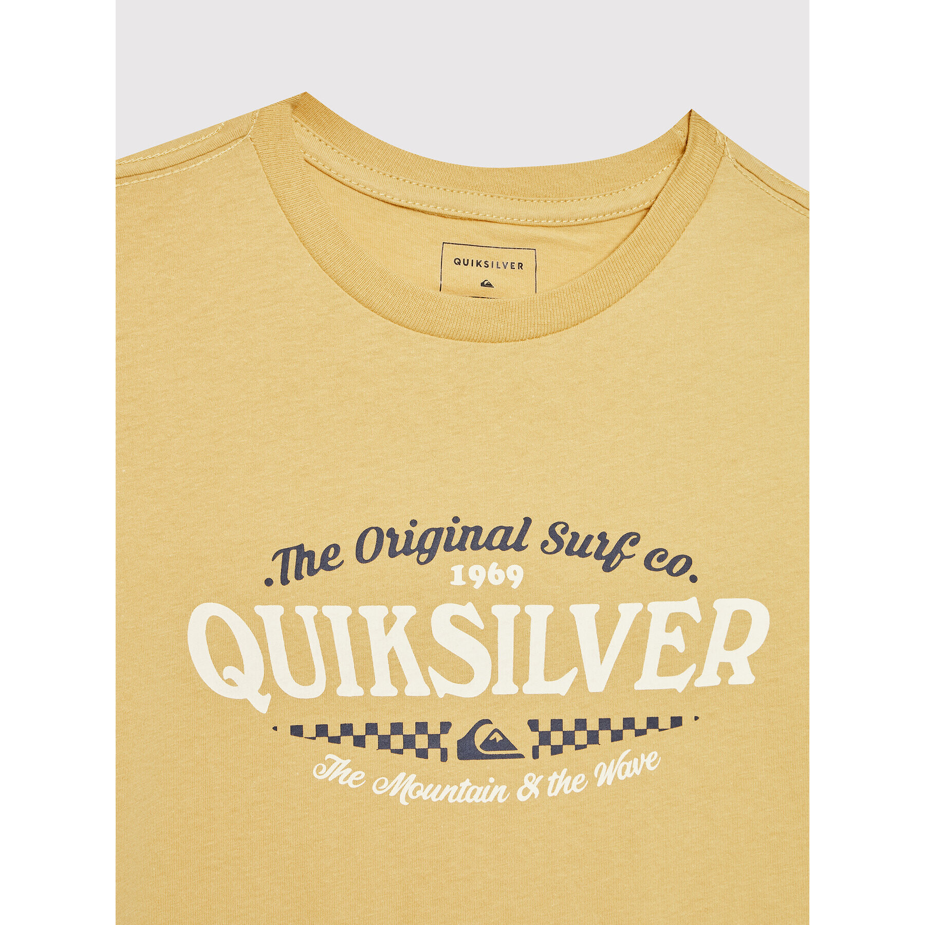 Quiksilver Тишърт Check On It EQBZT04496 Жълт Regular Fit - Pepit.bg