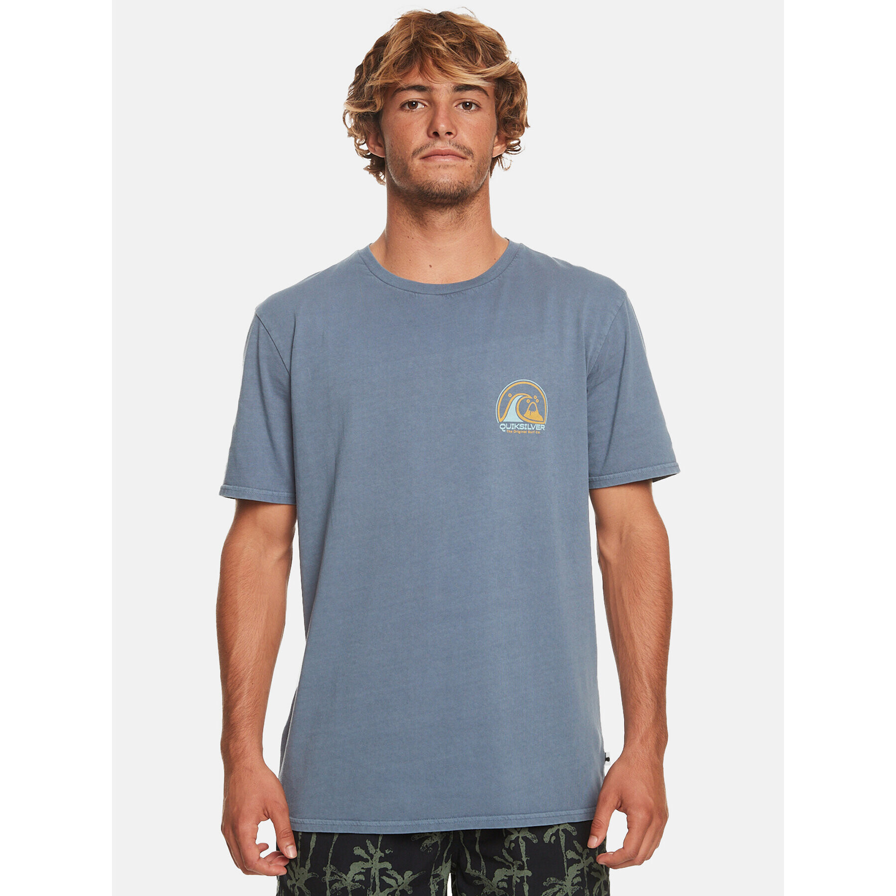 Quiksilver Тишърт Cleancircle Tees EQYZT07491 Син Regular Fit - Pepit.bg