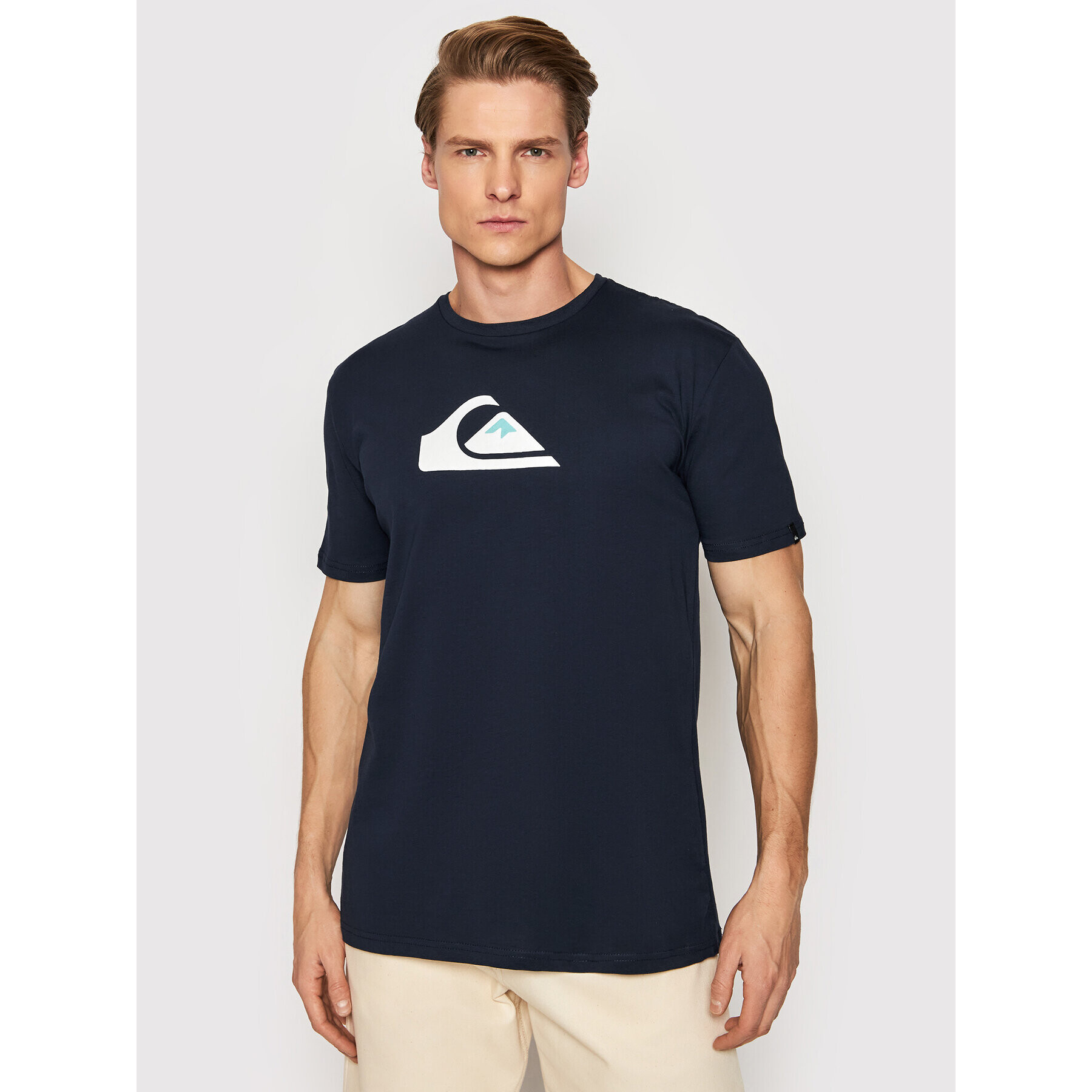 Quiksilver Тишърт Comp EQYZT06534 Тъмносин Regular Fit - Pepit.bg