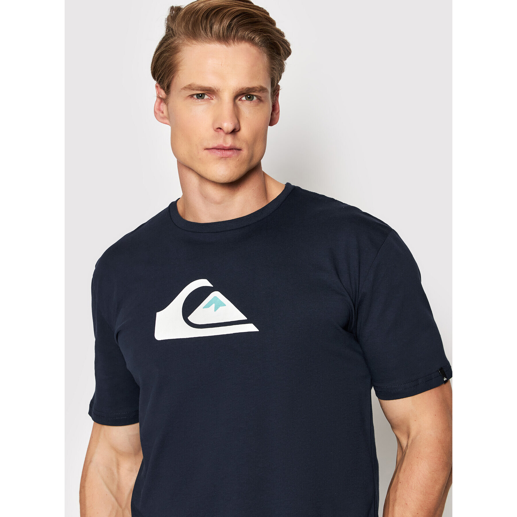 Quiksilver Тишърт Comp EQYZT06534 Тъмносин Regular Fit - Pepit.bg