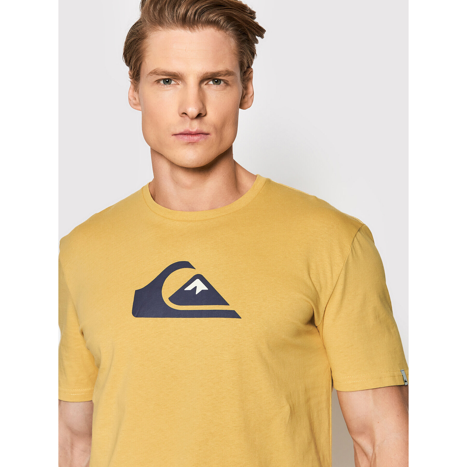 Quiksilver Тишърт Comp EQYZT06534 Жълт Regular Fit - Pepit.bg