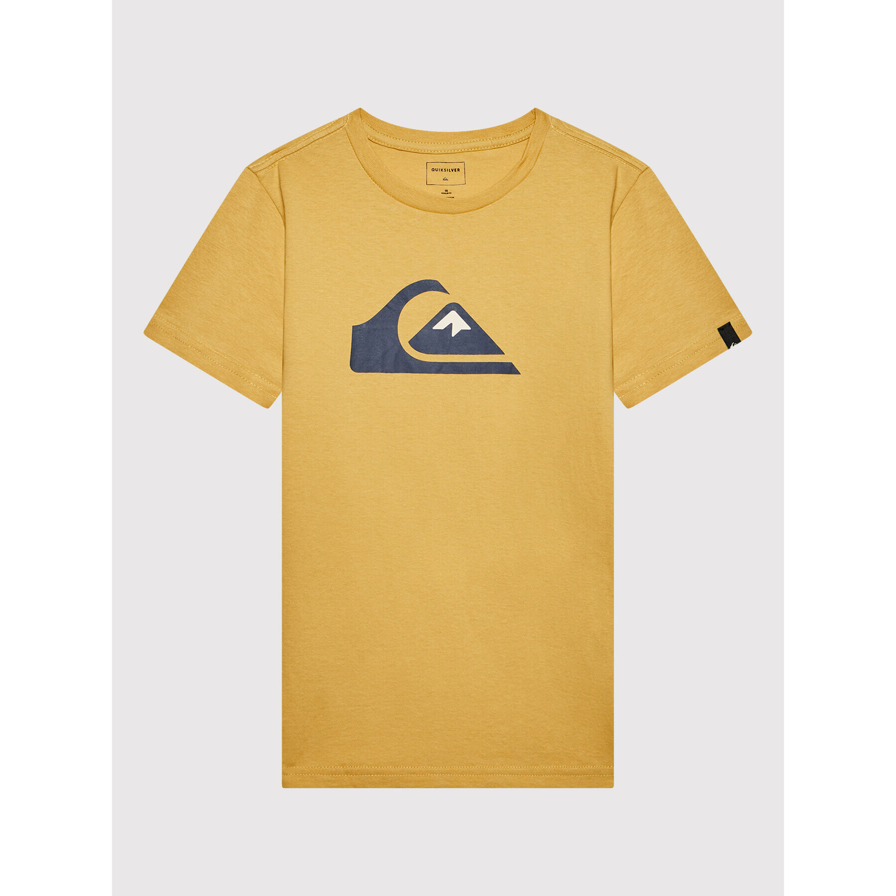 Quiksilver Тишърт Comp Logo EQBZT04369 Жълт Regular Fit - Pepit.bg